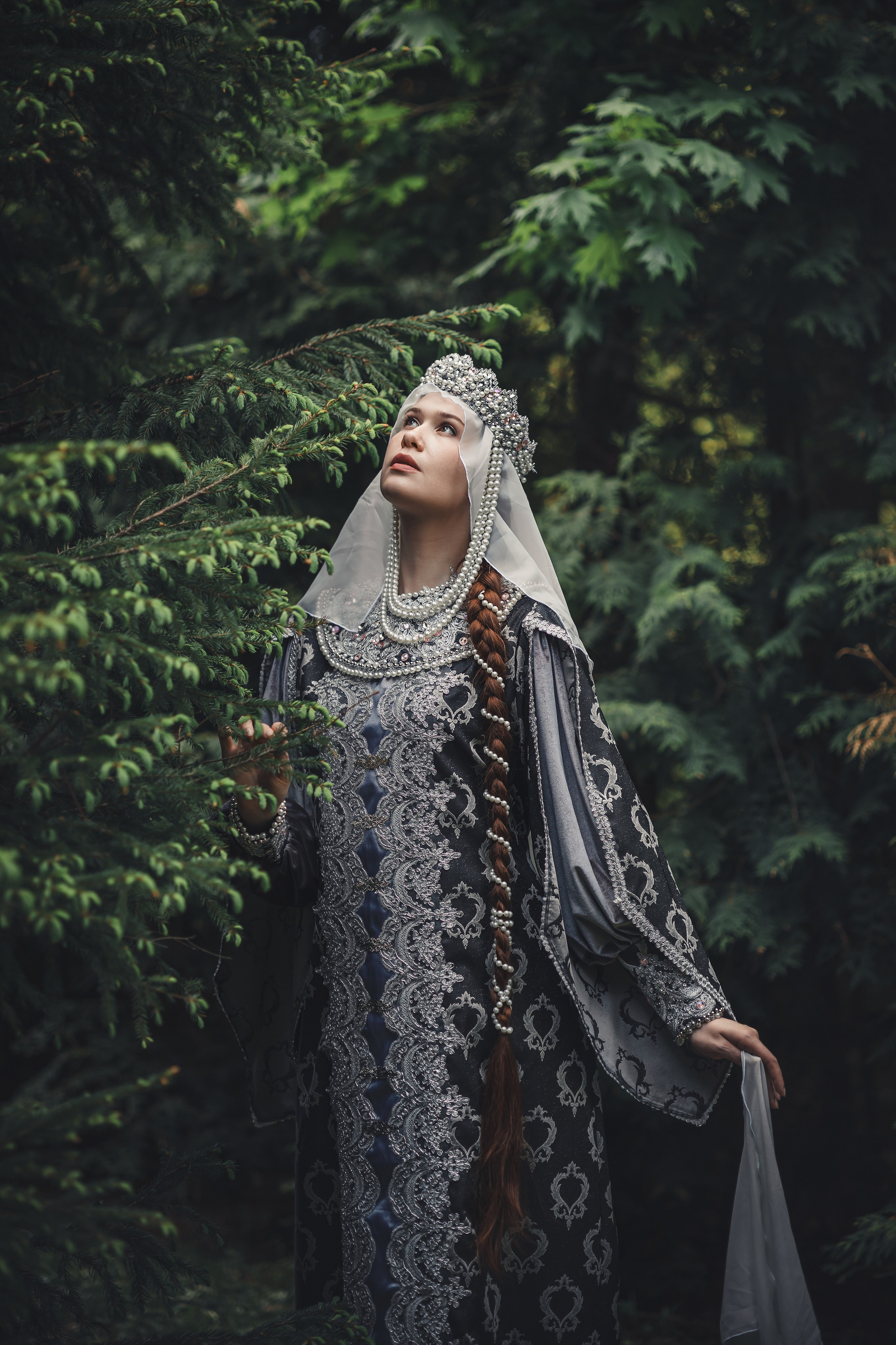 Мужчина и&nbsp;женщина, портрет, русский народный костюм, сказочная фотосессия, косплей, арт, фотосессия на природе, фотограф,  Москва