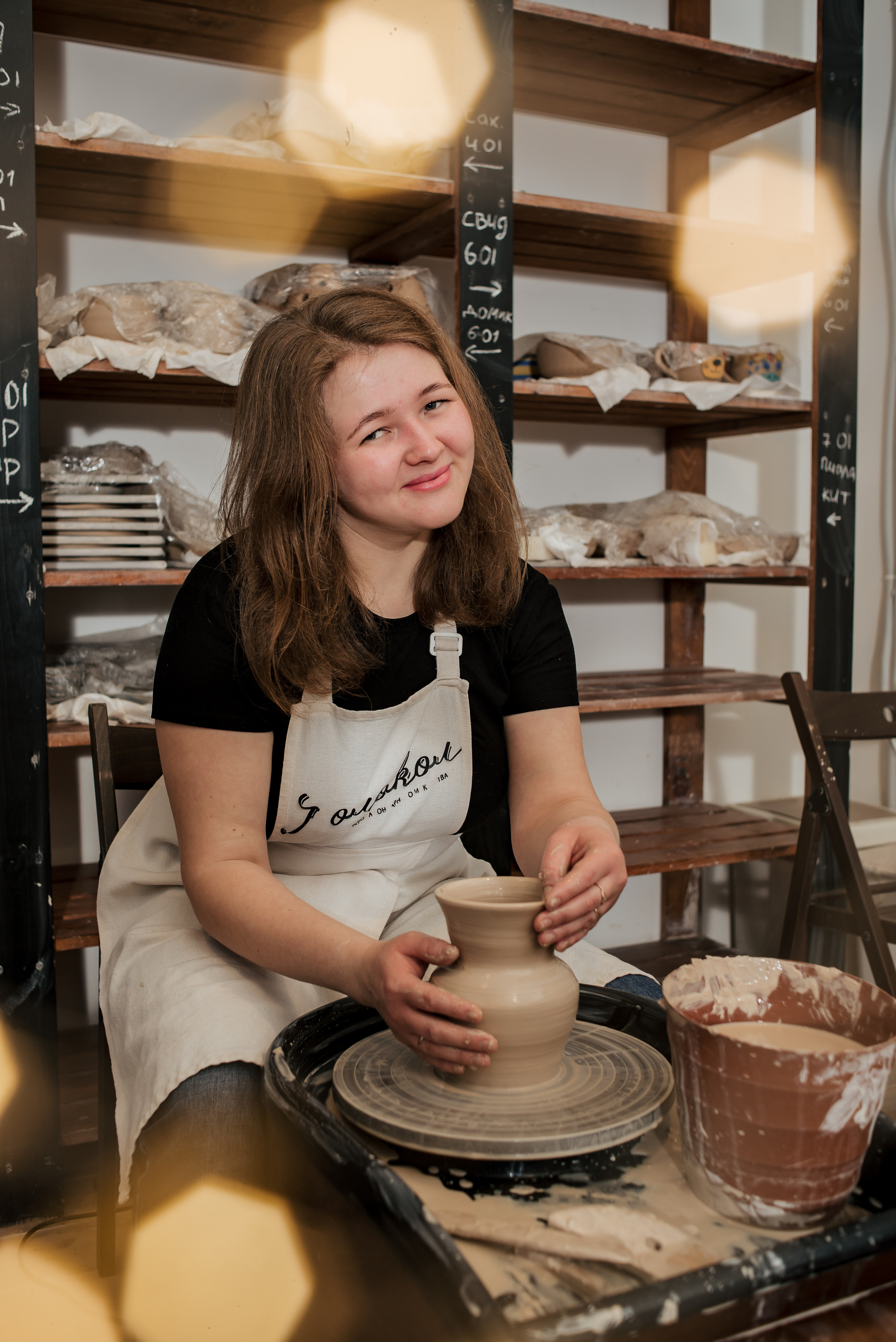 Семейная фотосессия в гончарной мастерской. Фотограф Екатерина Шереметова Ижевск Сарапул Воткинск