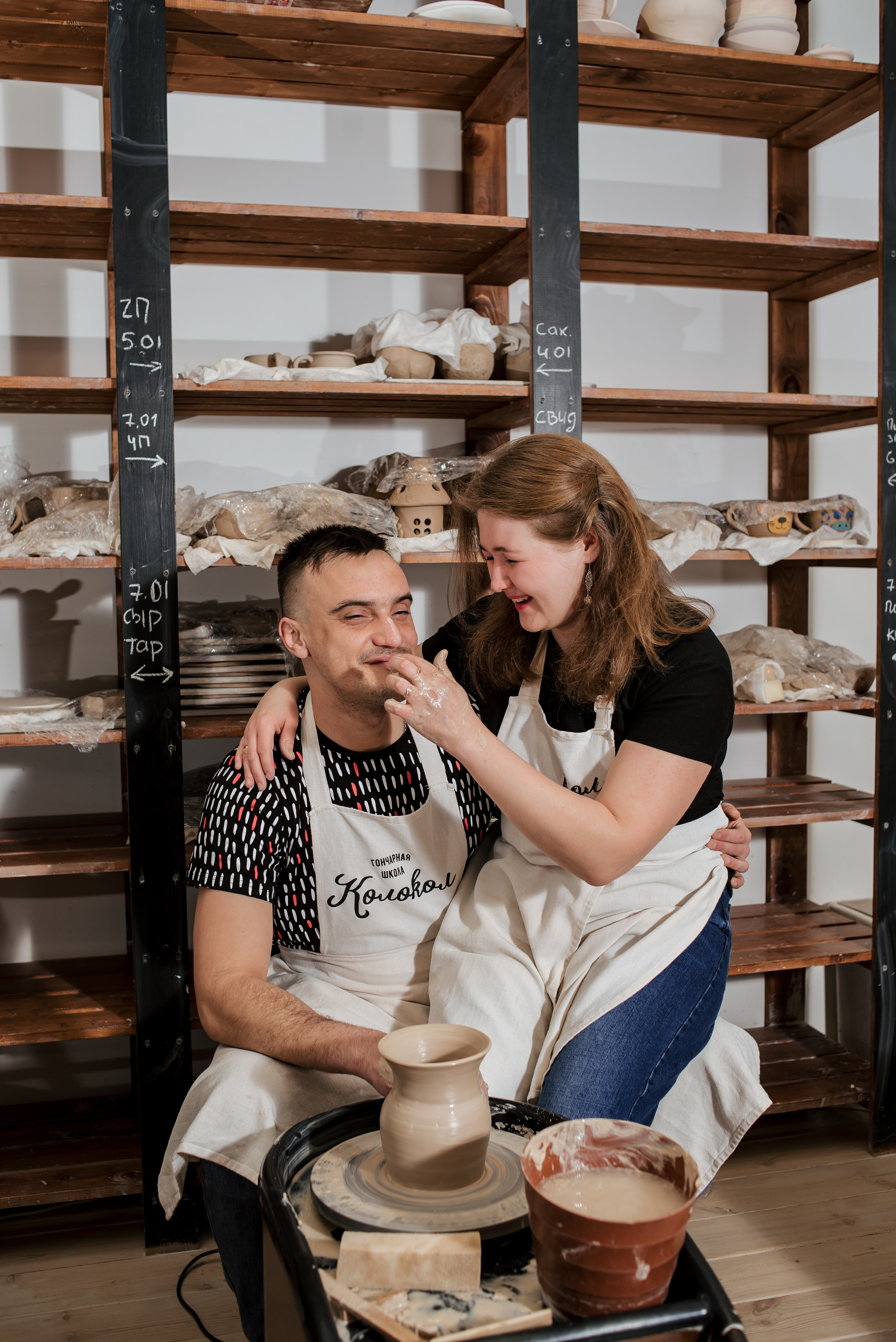 Семейная фотосессия в гончарной мастерской. Фотограф Екатерина Шереметова Ижевск Сарапул Воткинск