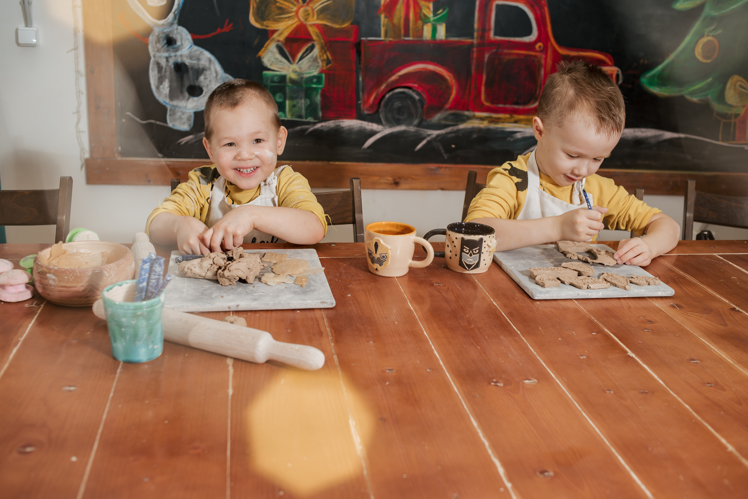 Семейная фотосессия в гончарной мастерской. Фотограф Екатерина Шереметова Ижевск Сарапул Воткинск
