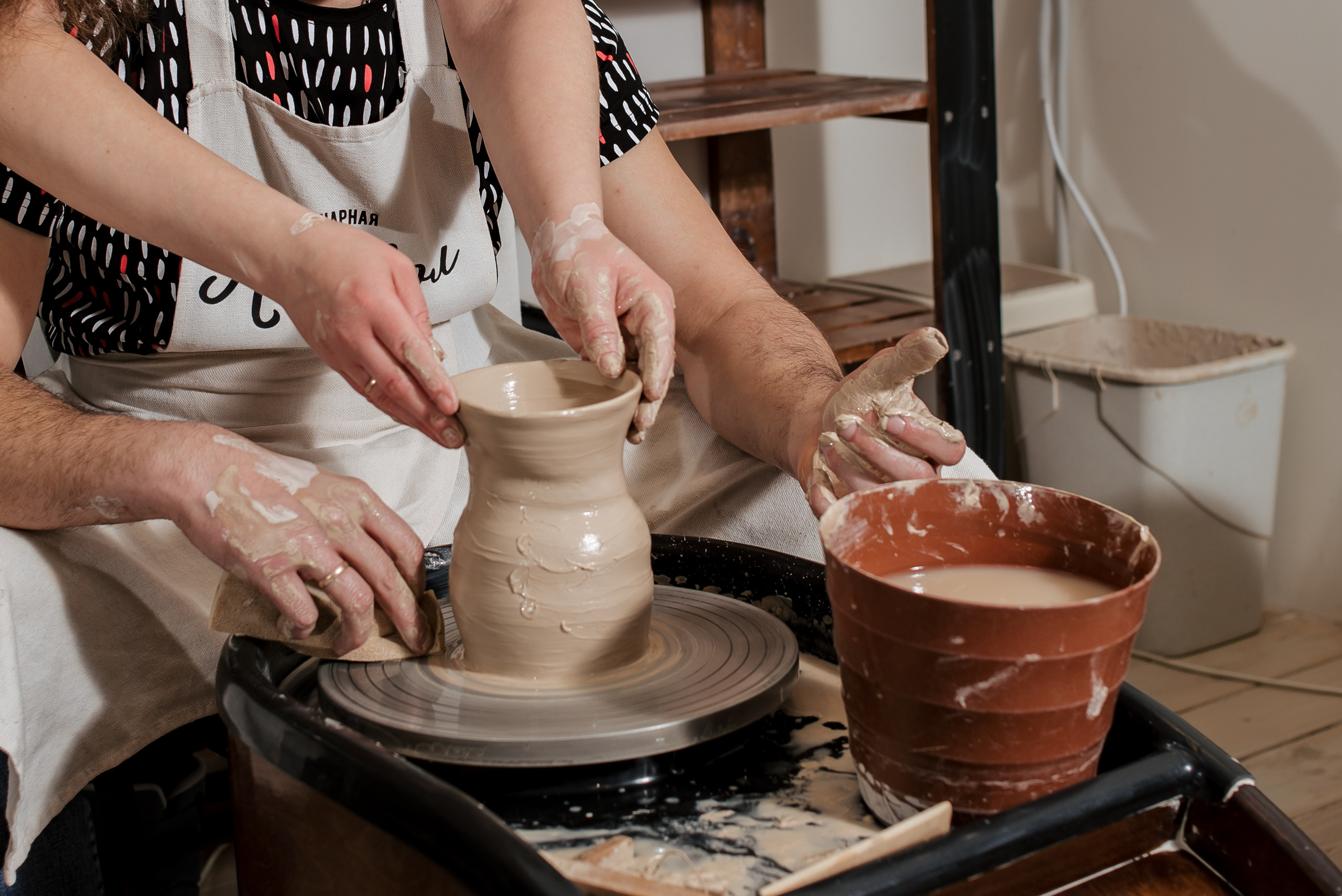 Семейная фотосессия в гончарной мастерской. Фотограф Екатерина Шереметова Ижевск Сарапул Воткинск
