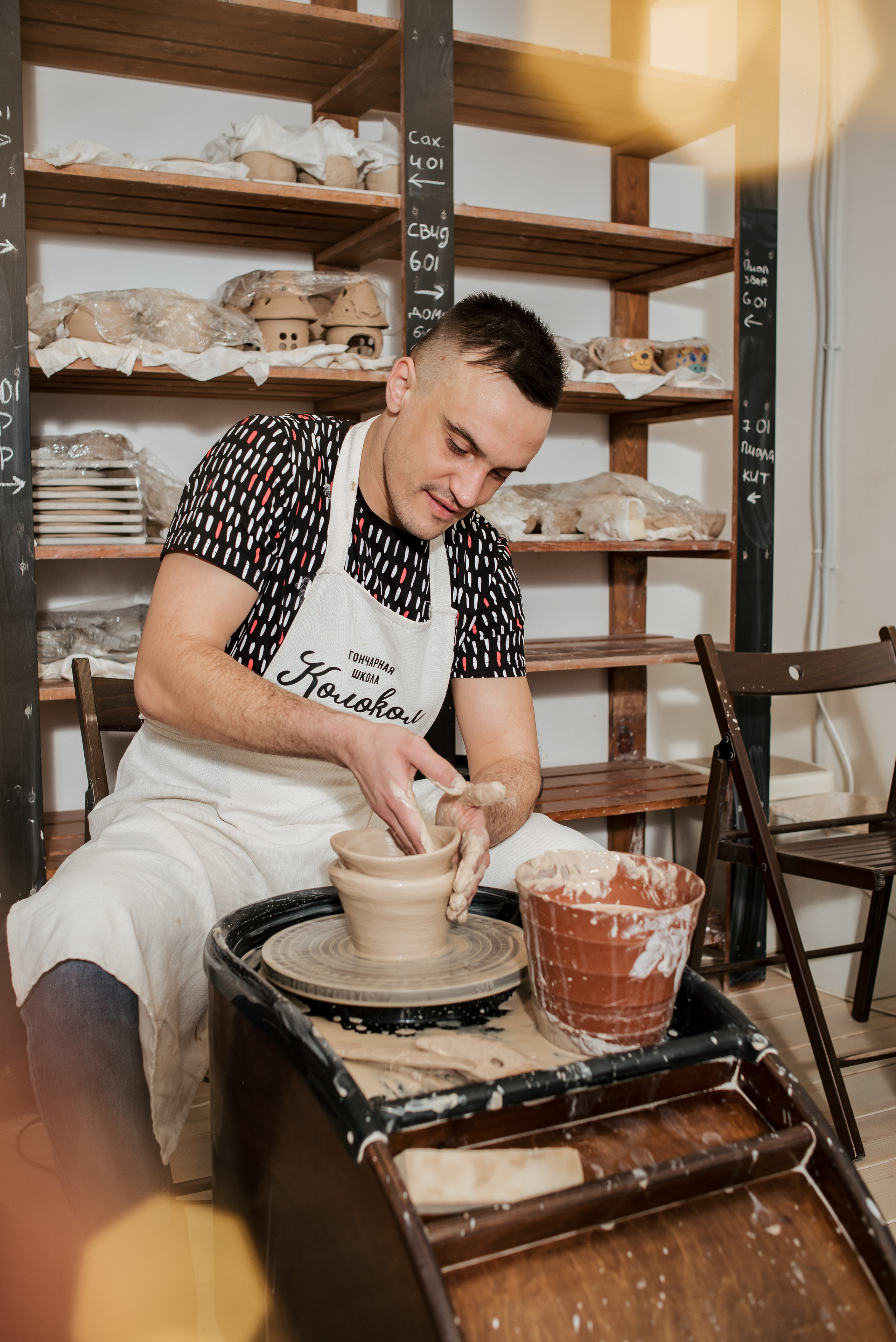 Семейная фотосессия в гончарной мастерской. Фотограф Екатерина Шереметова Ижевск Сарапул Воткинск