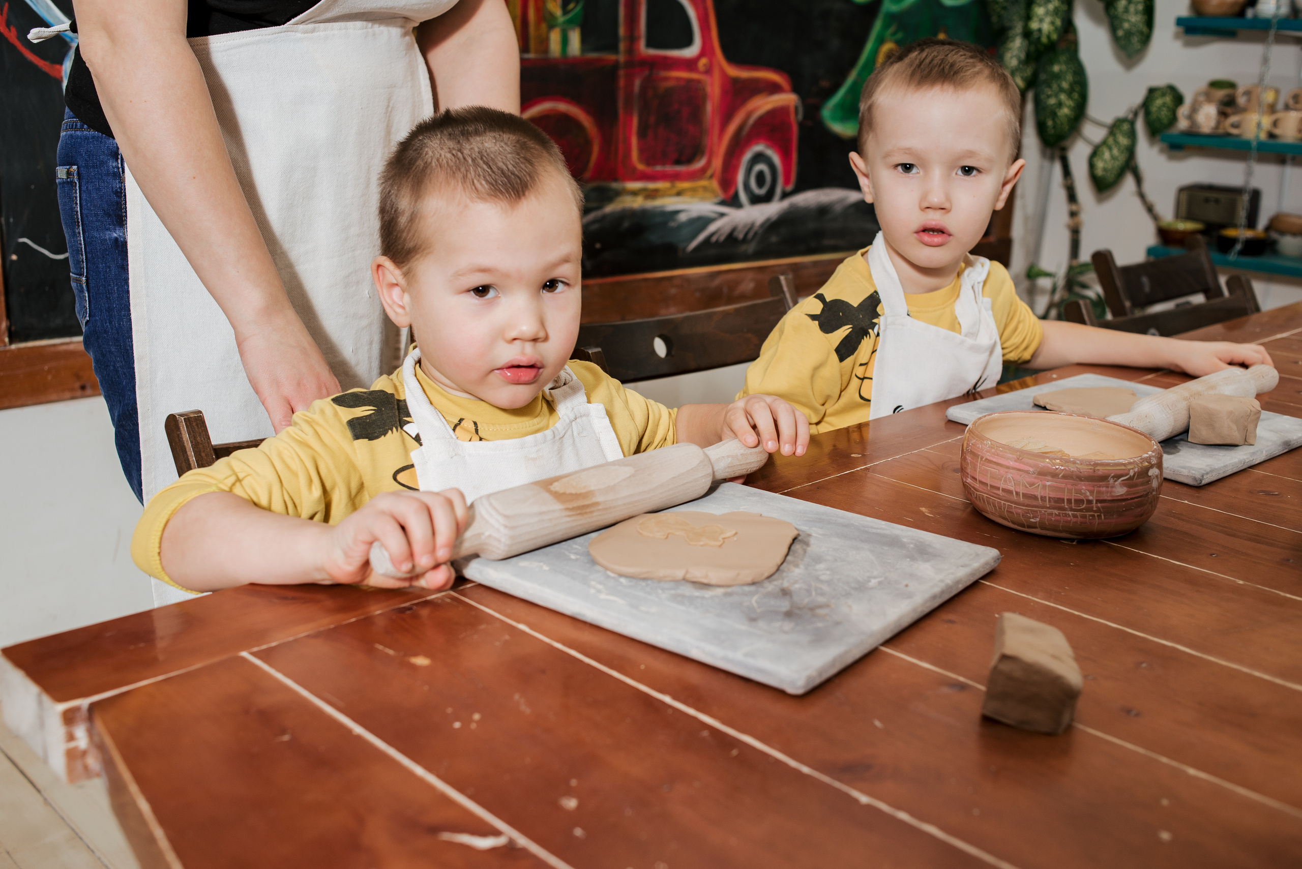 Семейная фотосессия в гончарной мастерской. Фотограф Екатерина Шереметова Ижевск Сарапул Воткинск