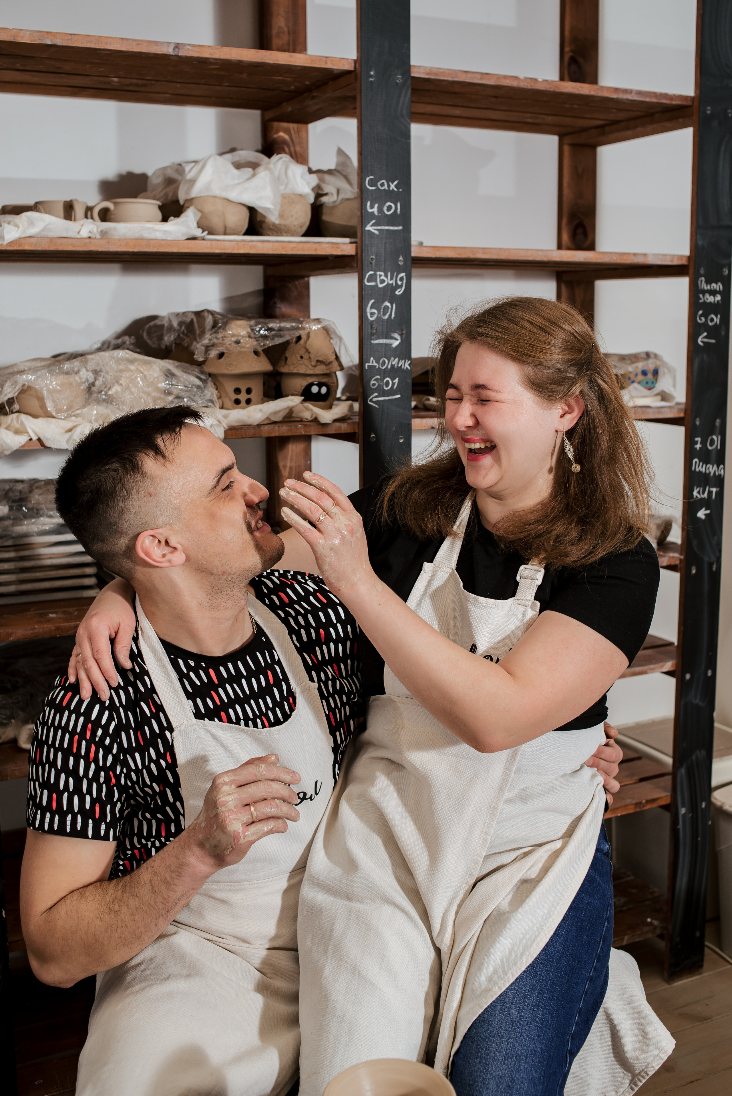 Семейная фотосессия в гончарной мастерской. Фотограф Екатерина Шереметова Ижевск Сарапул Воткинск