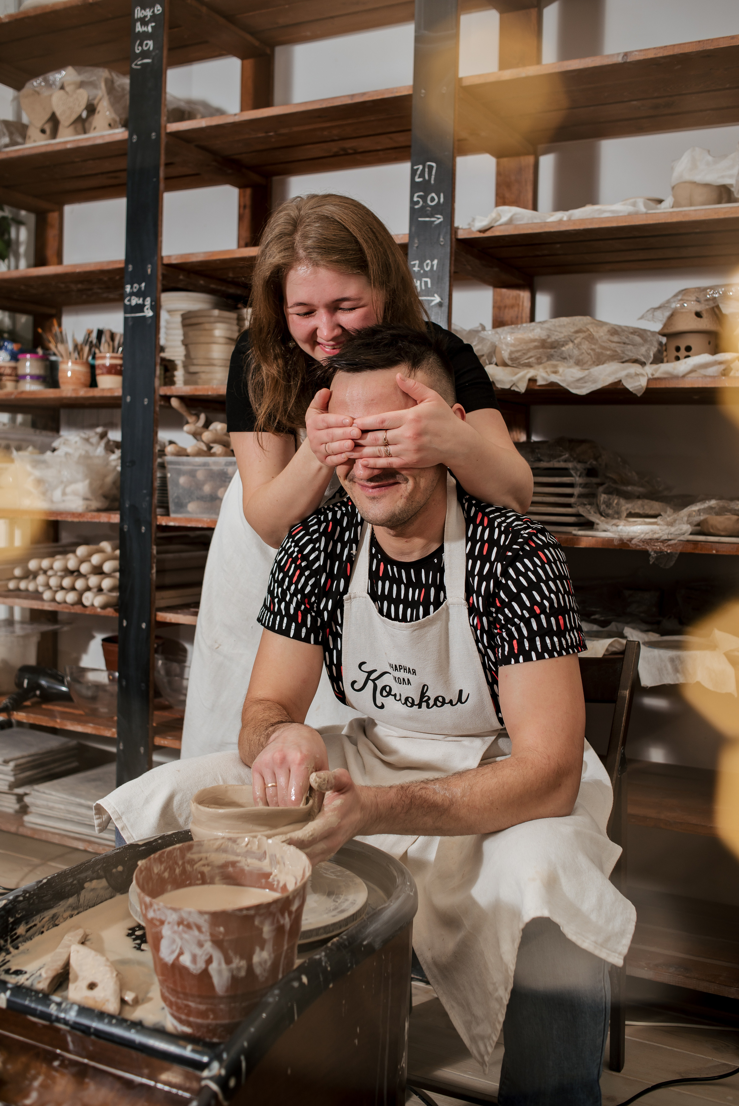 Семейная фотосессия в гончарной мастерской. Фотограф Екатерина Шереметова Ижевск Сарапул Воткинск