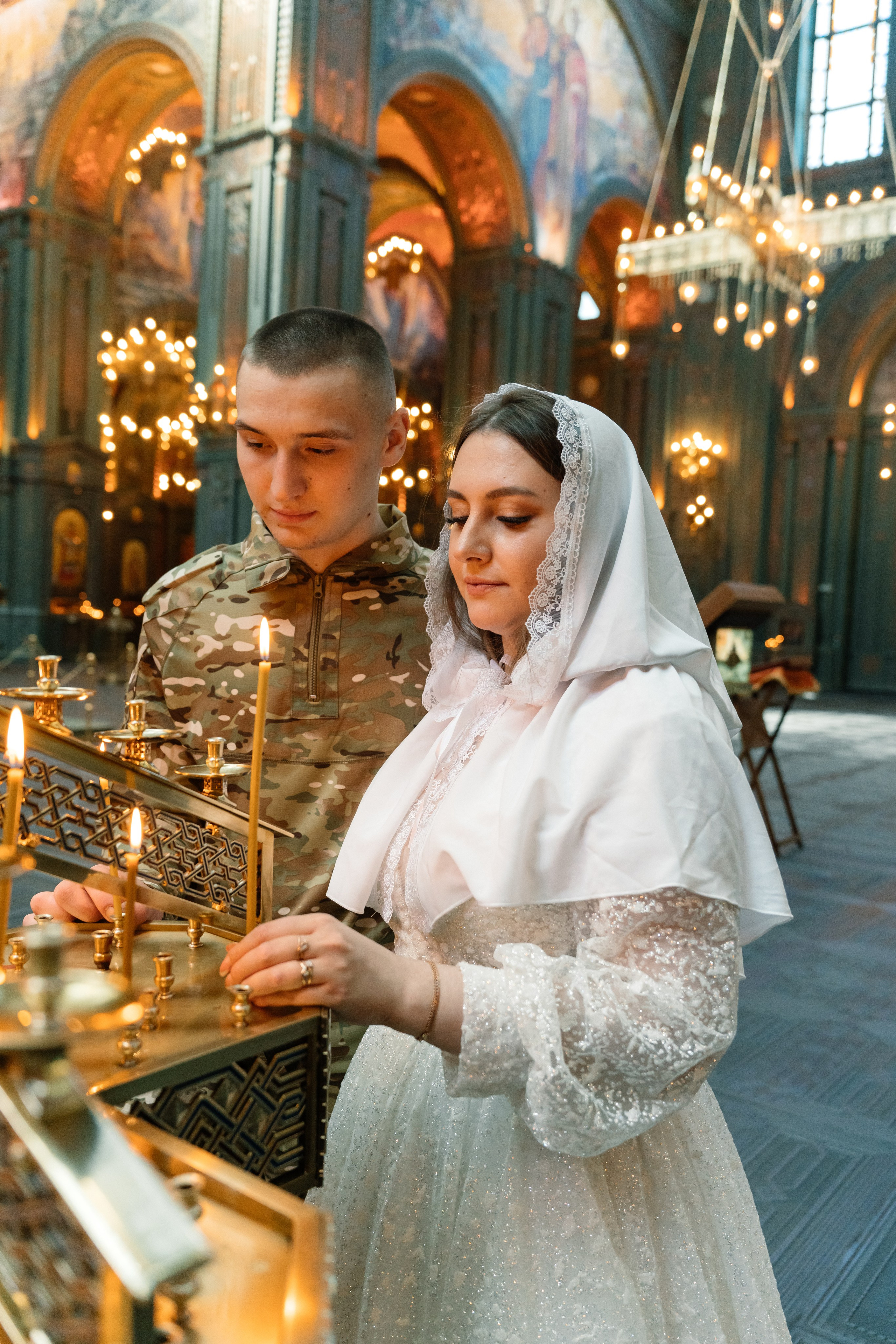 Венчание в Главном храме вооруженных сил (Патриот). Семейный фотограф Одинцово Москва Наталия Черенкова
