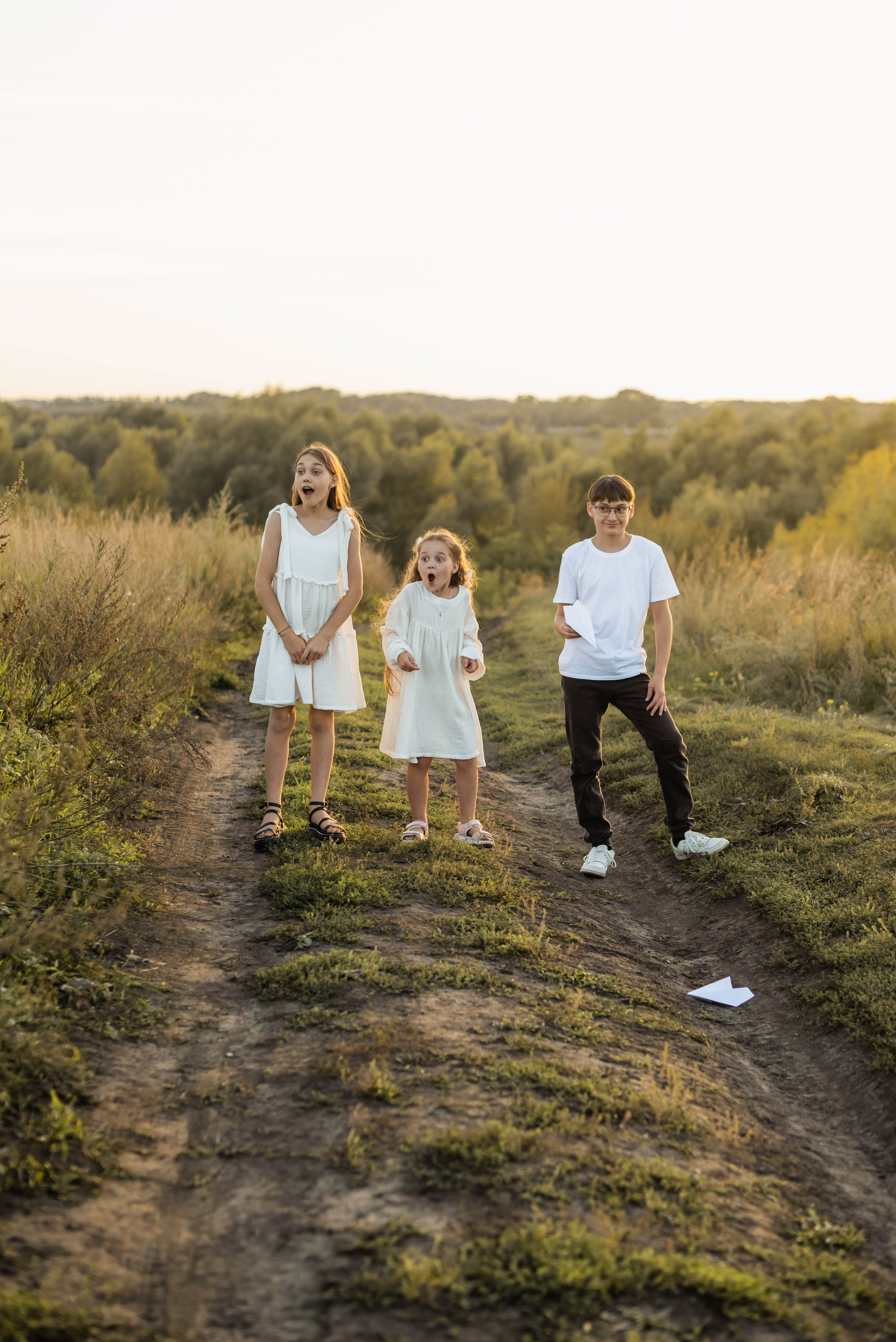 Закат в августе в шубке лисы. Свадебный и семейный фотограф в Новосибирске, Санкт-Петербурге, Москве