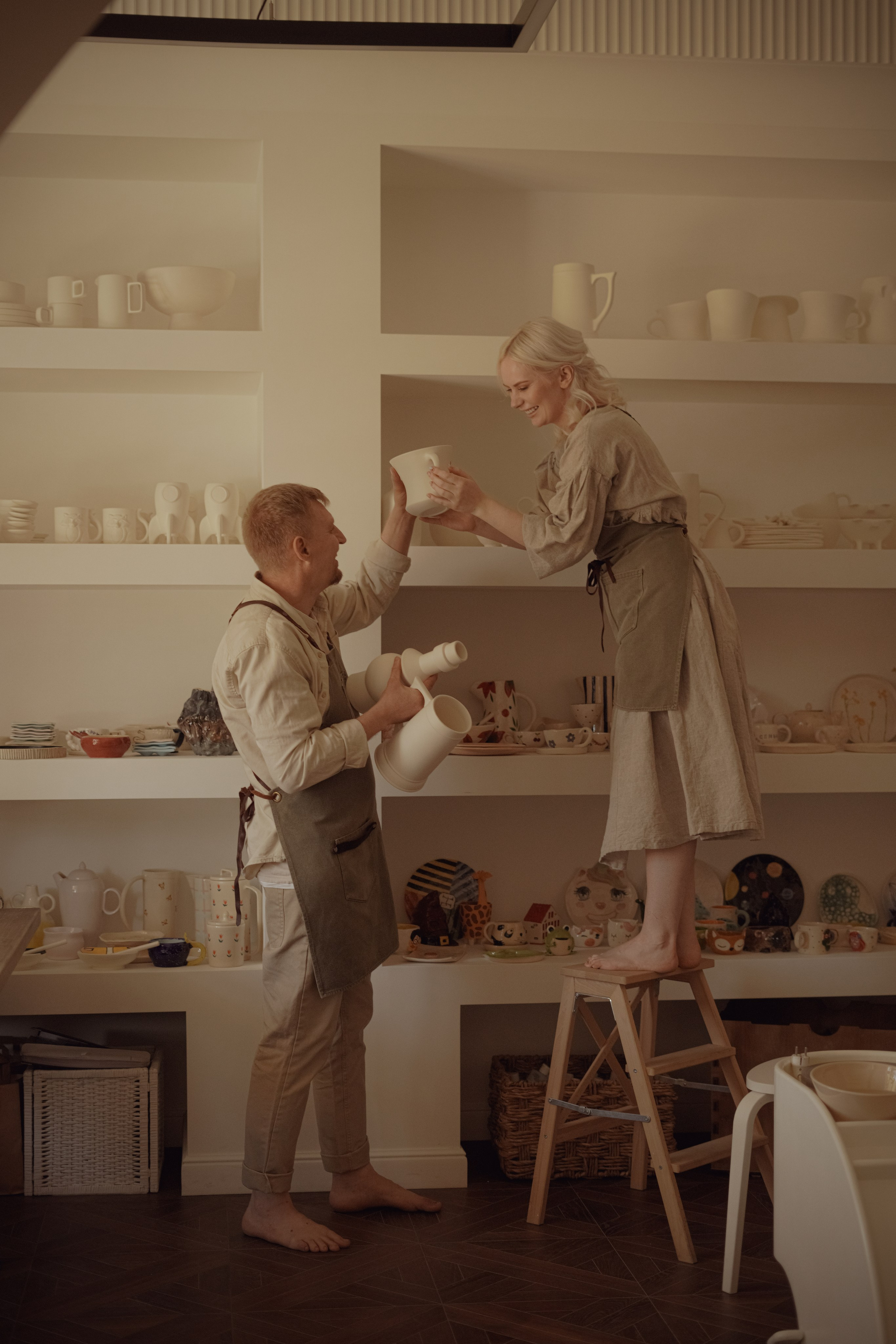 История в гончарной мастерской. Свадебный и семейный фотограф Афанасьева Анна в Кисловодске