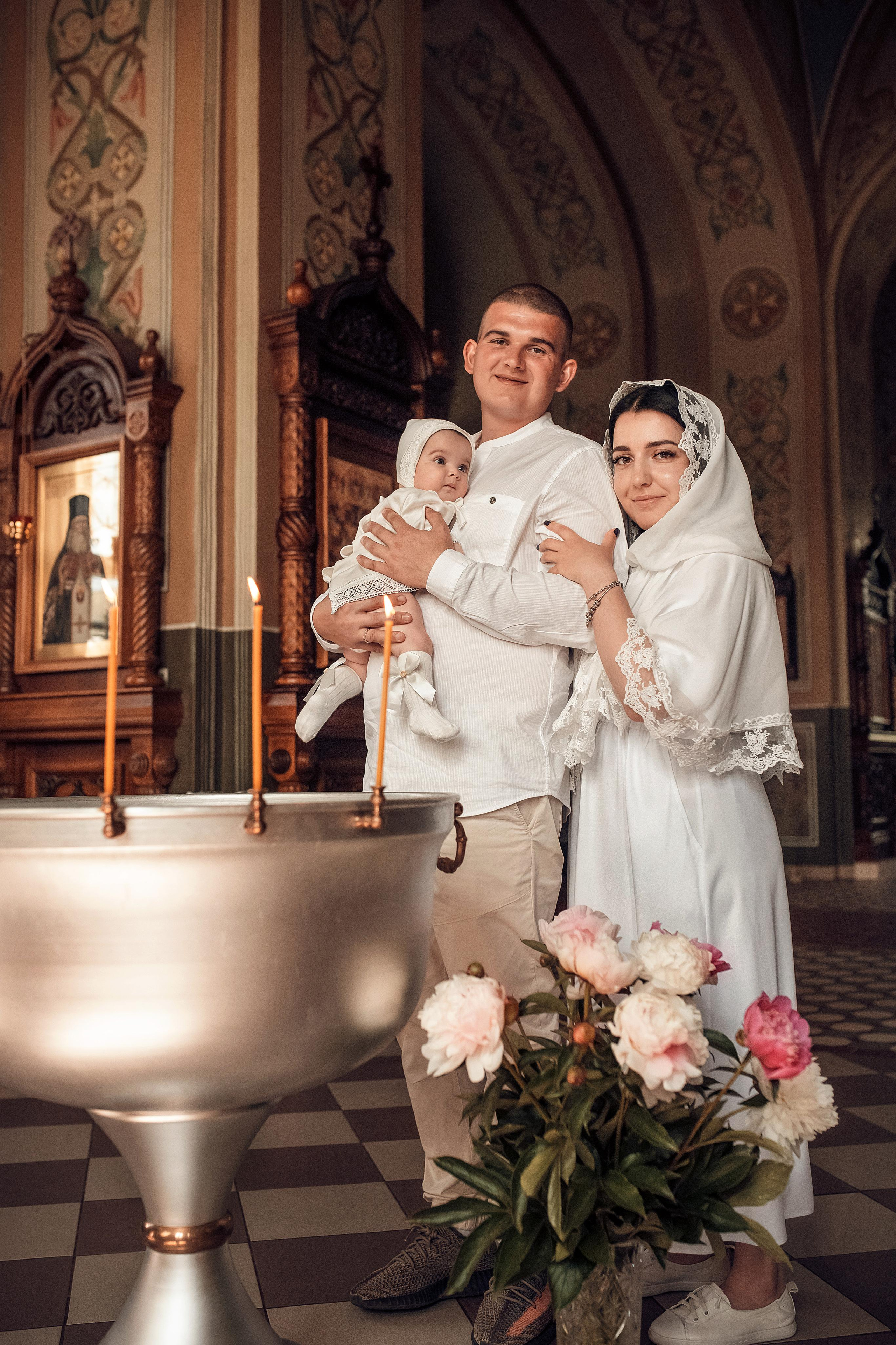 Крещение малышки с Рахманово. Свадебный, семейный и детский фотограф в Москве и области