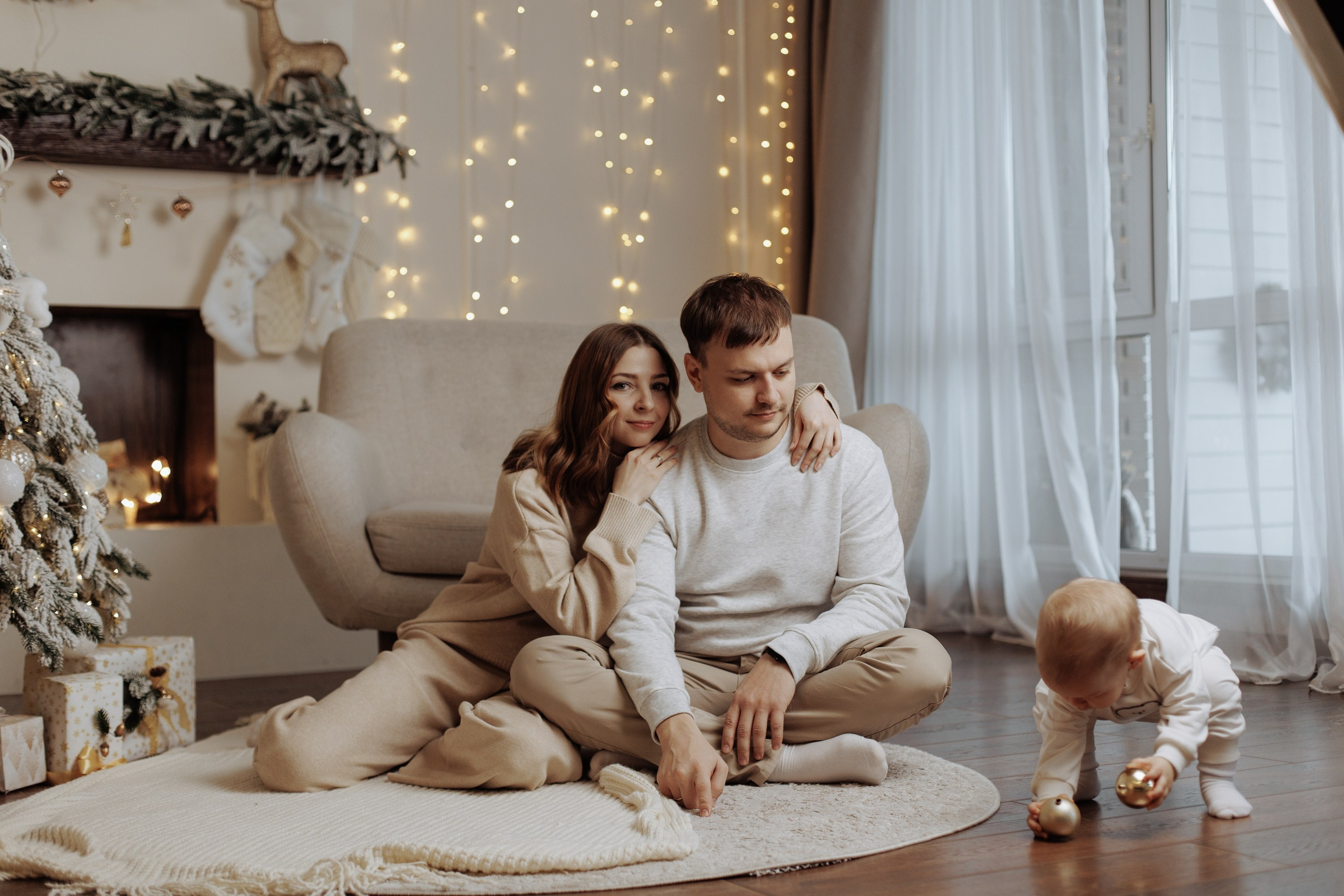 Семейная фотосессия «студия». Свадебный фотограф