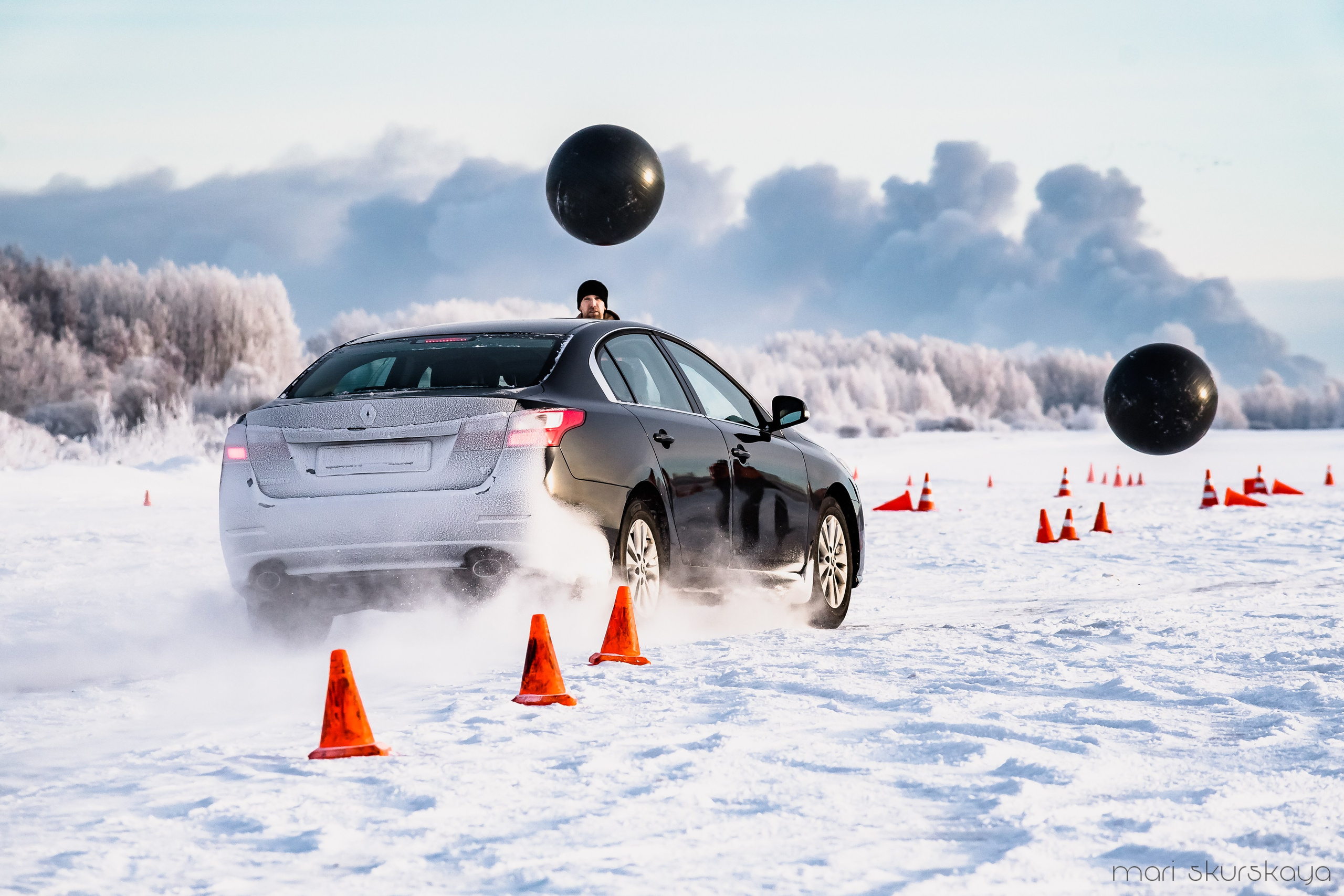 Контраварийная практика вождения автомобиля. Мотофотограф в Санкт-Петербурге Мария Скурская