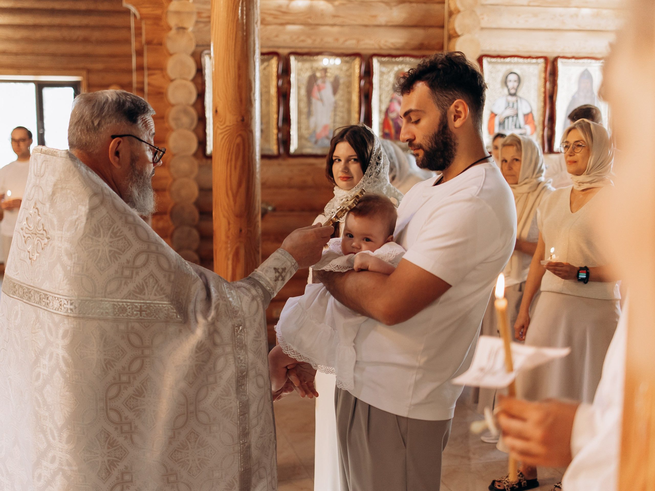 Таинство Крещения Татии. Семейный фотограф в Краснодаре Храмова Анна