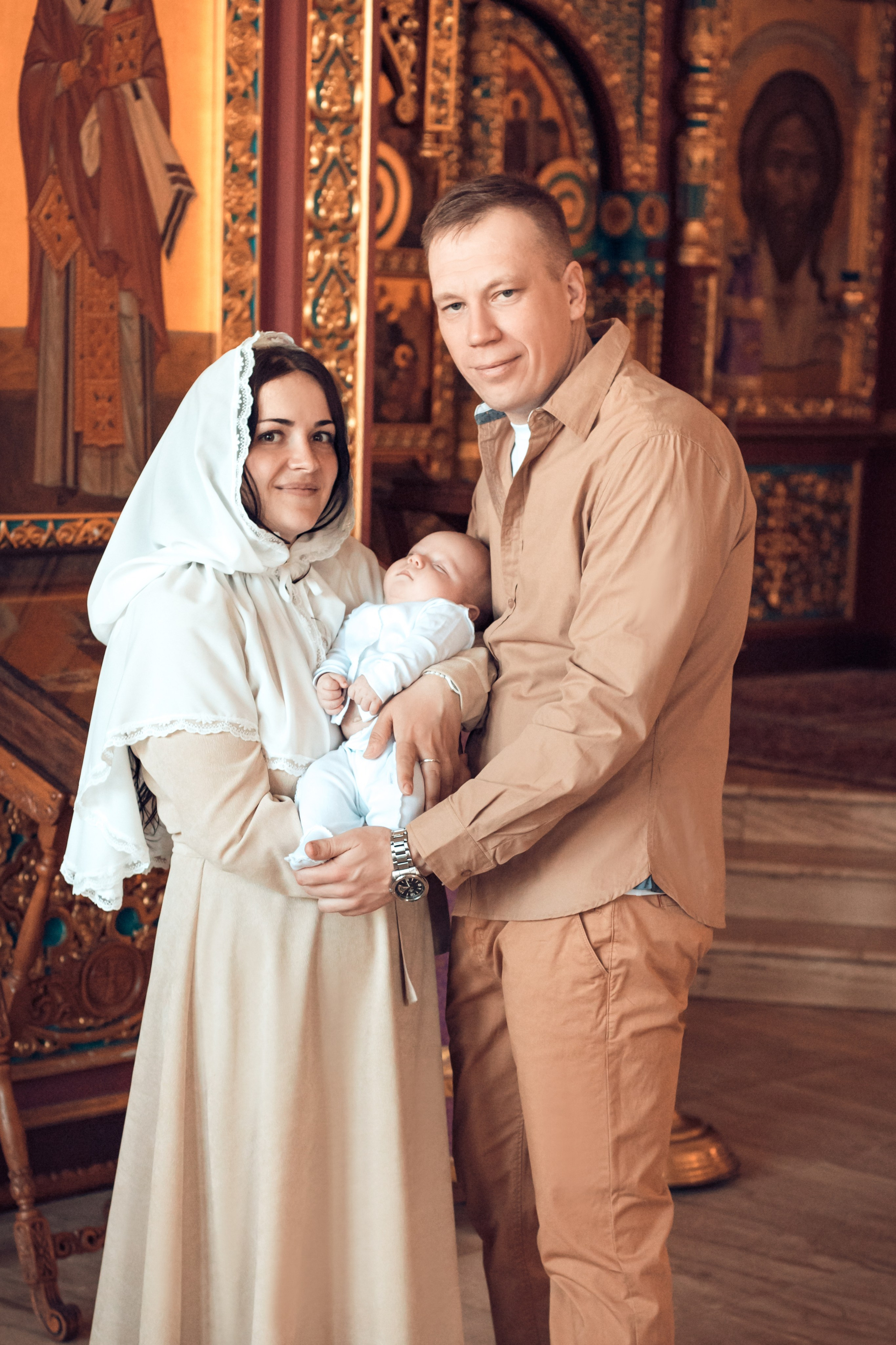 Таинство Крещения Тимофея. Николо-Ямской Храм. Семейный фотограф в Рязани и Рязанской области