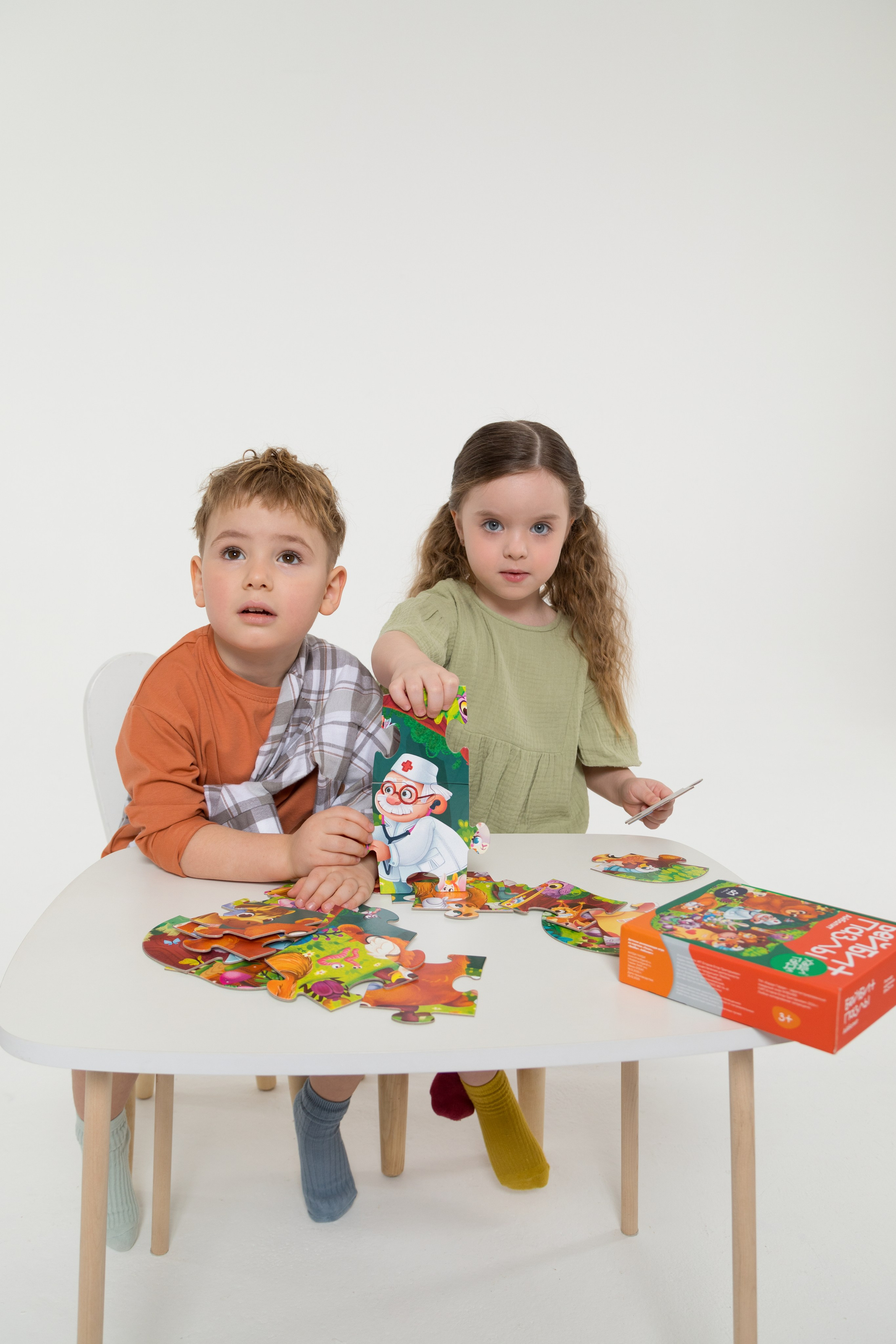 Имиджевая и каталожная съёмка для бренда детских пазлов. Детский и контент фотограф Надя Волкова Санкт-Петербург
