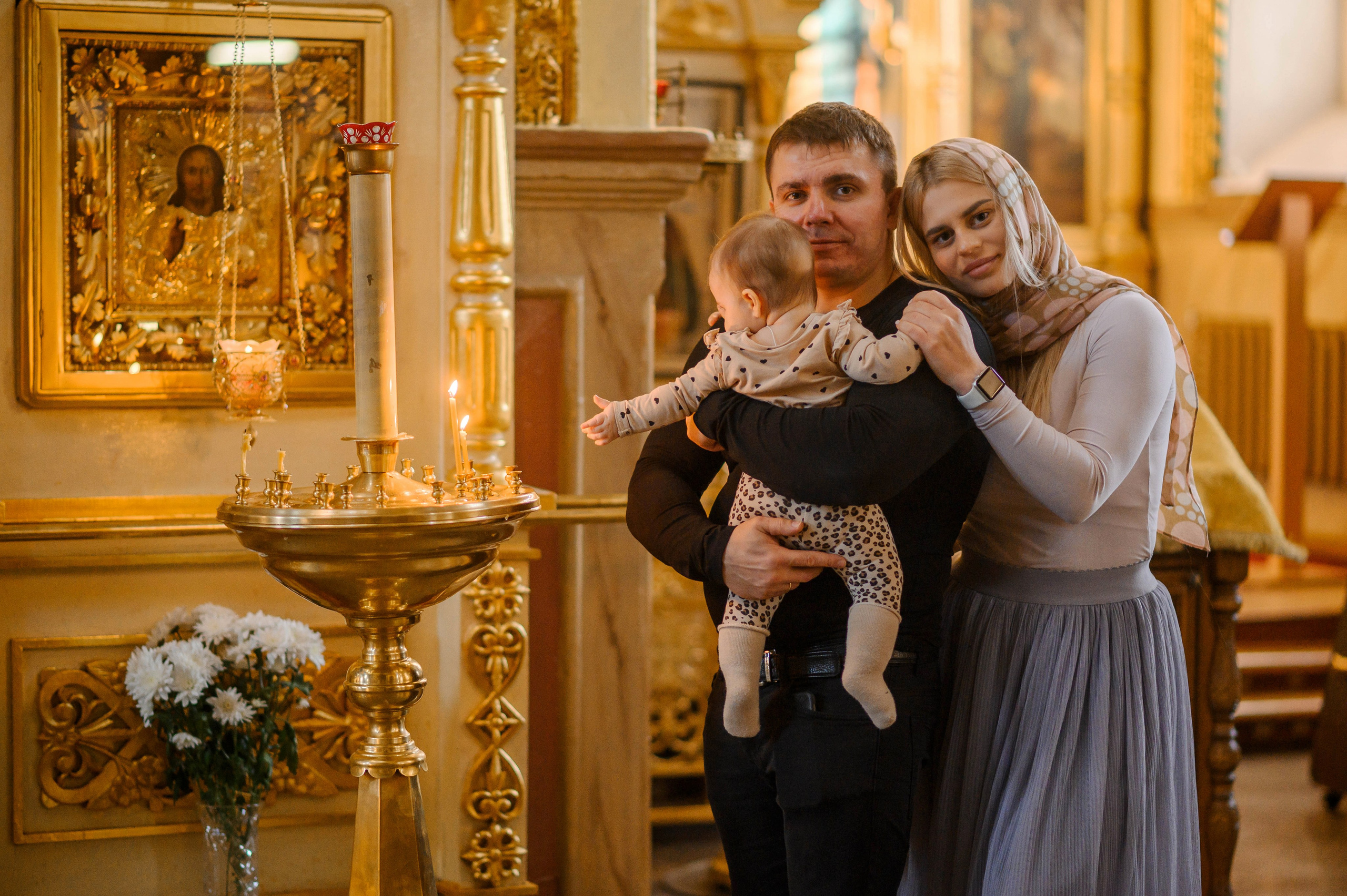 Крещение Лизы. Успенский собор. Свадебный и семейный Фотограф в Пензе Татьяна Лапоногова