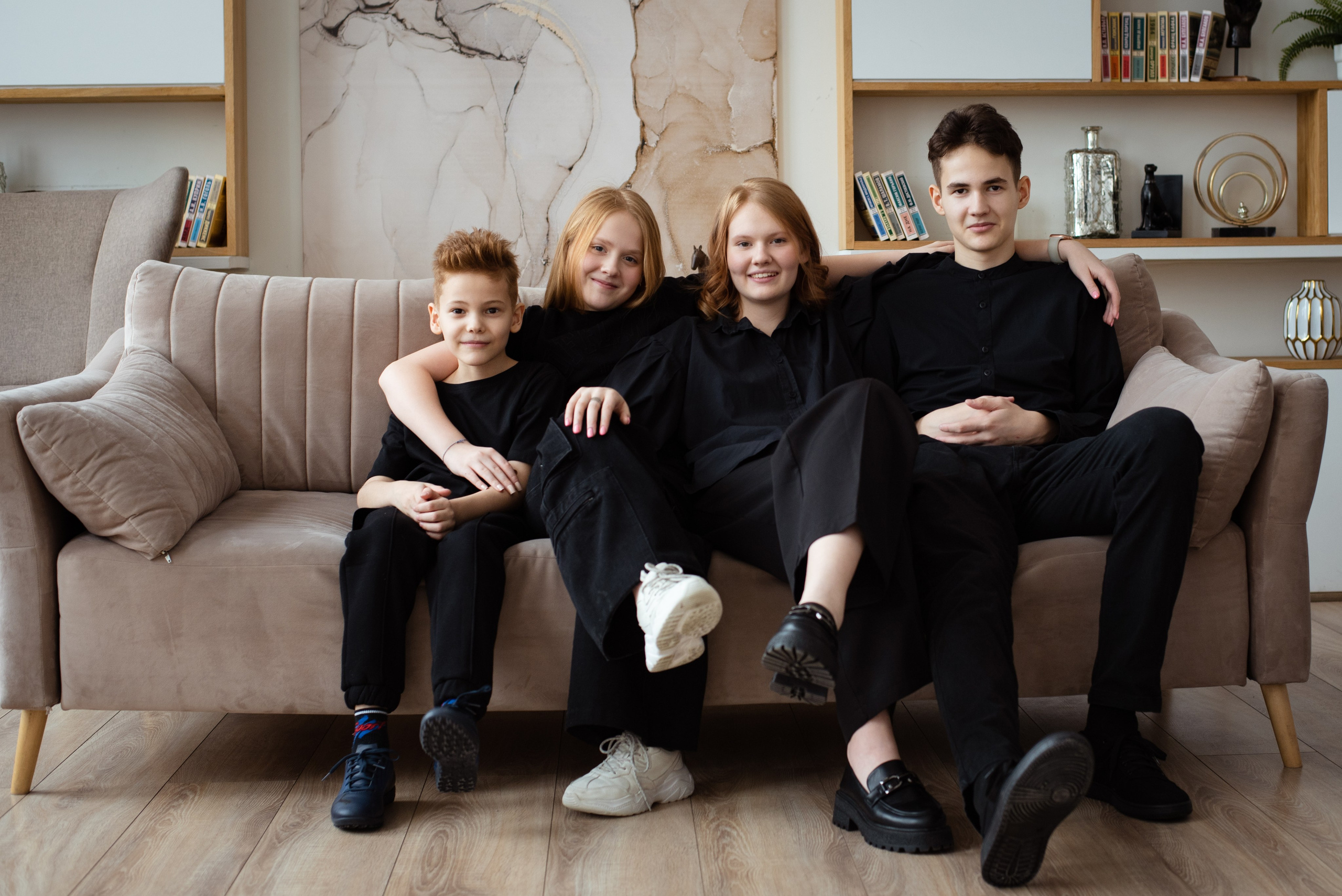 Семейная фотосессия в студии. Фотограф в Москве, Красногорске Анна Силицкая