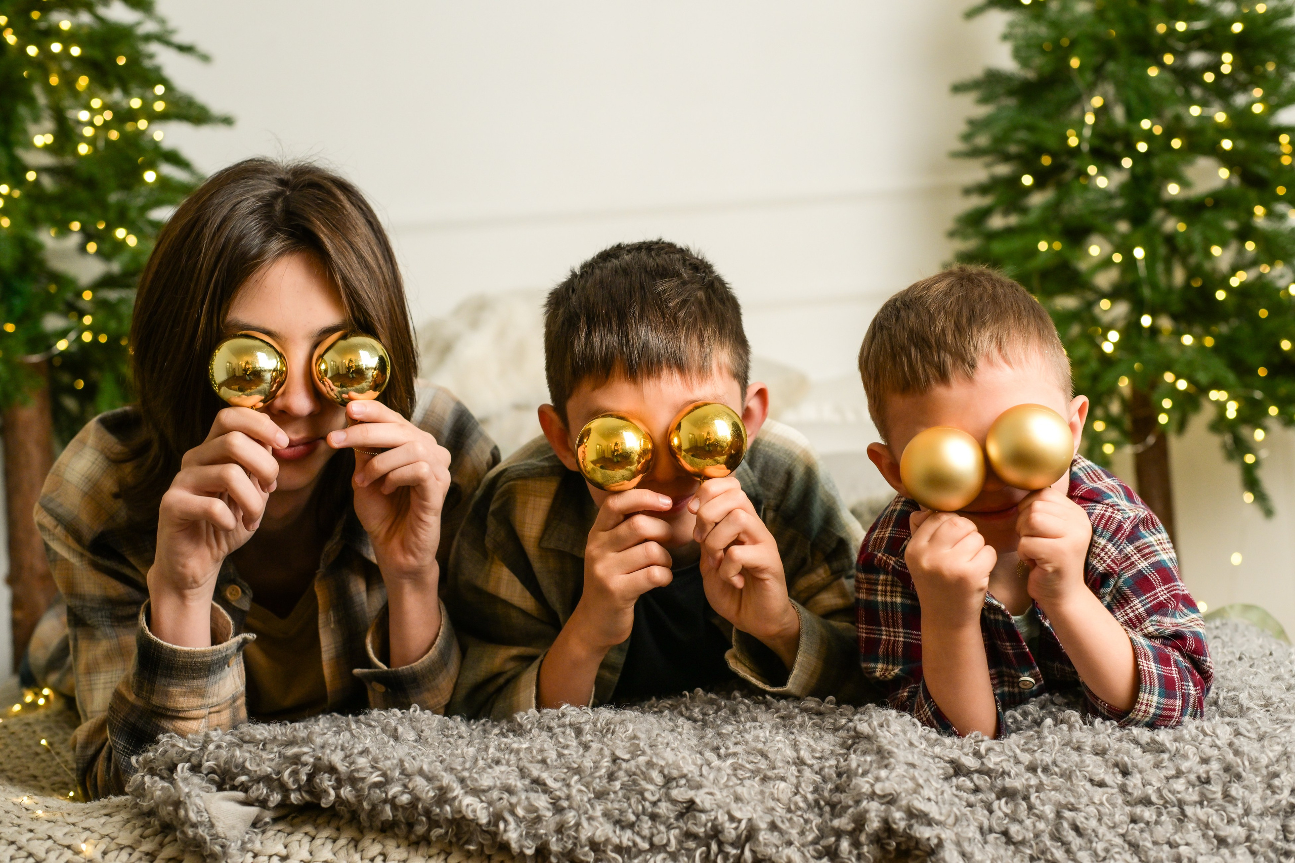 Семья Ольги новогодняя съемка