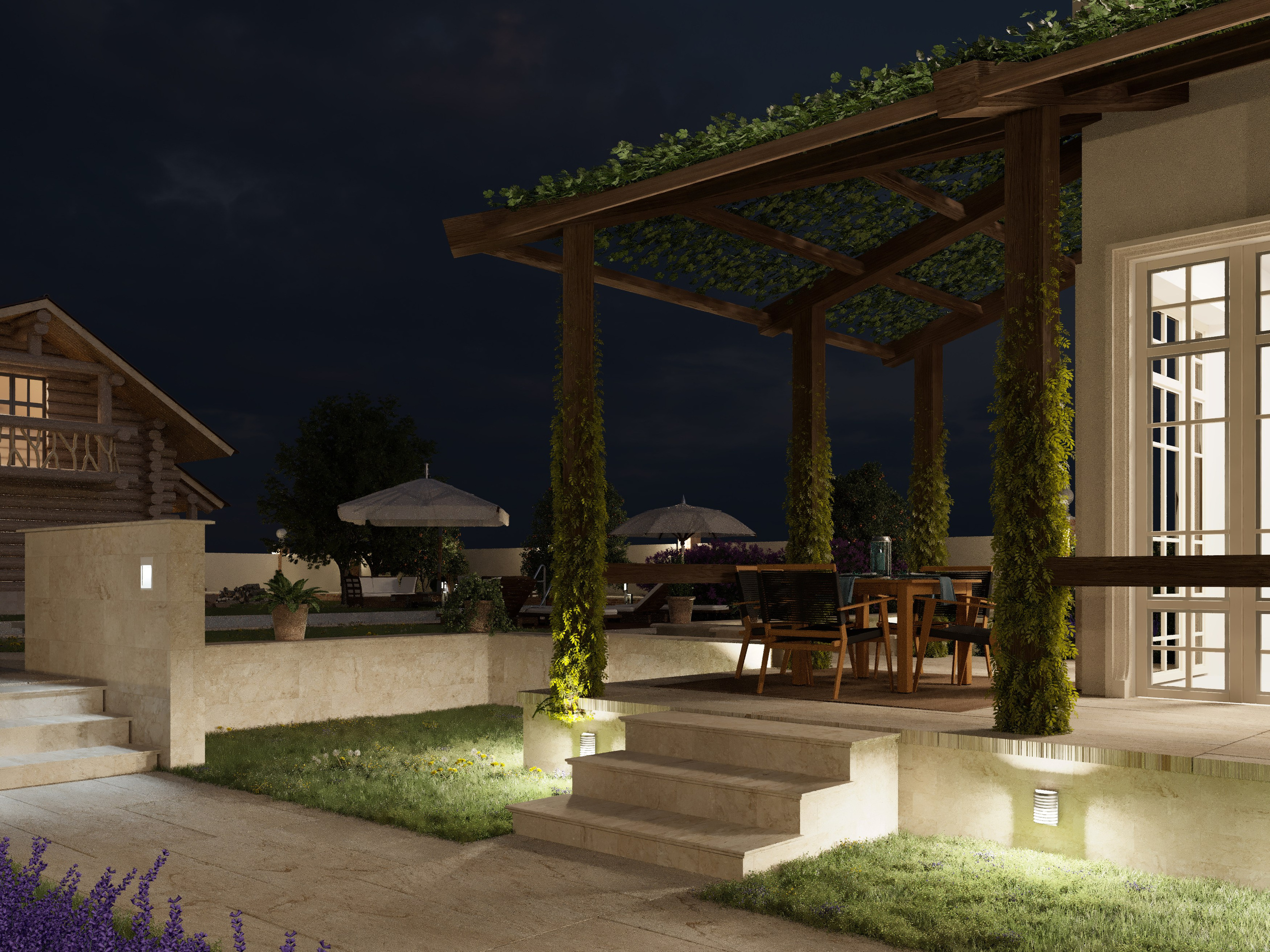 Cottage in Goryachy Klyuch. 3D INTERIOR AND ARCHITECTURE VISUALIZATION