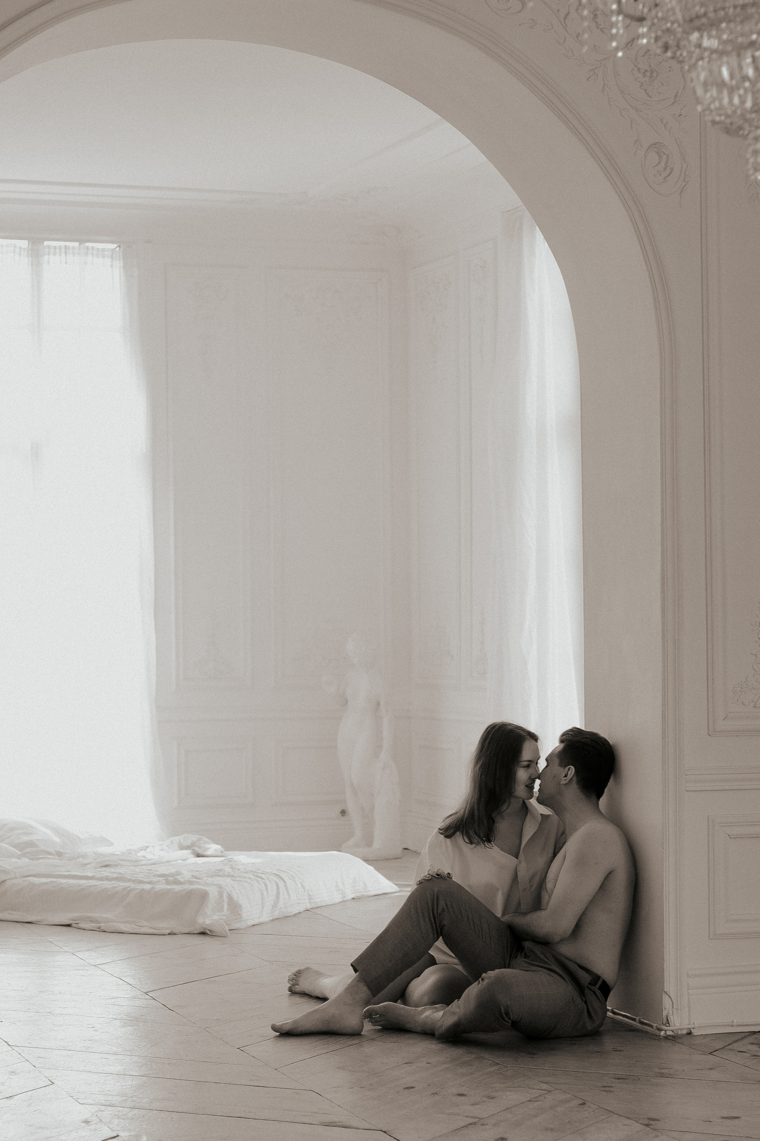 Любовная фотосессия в студии Спб. Фотограф в Санкт-Петербурге Лиза Семченкова