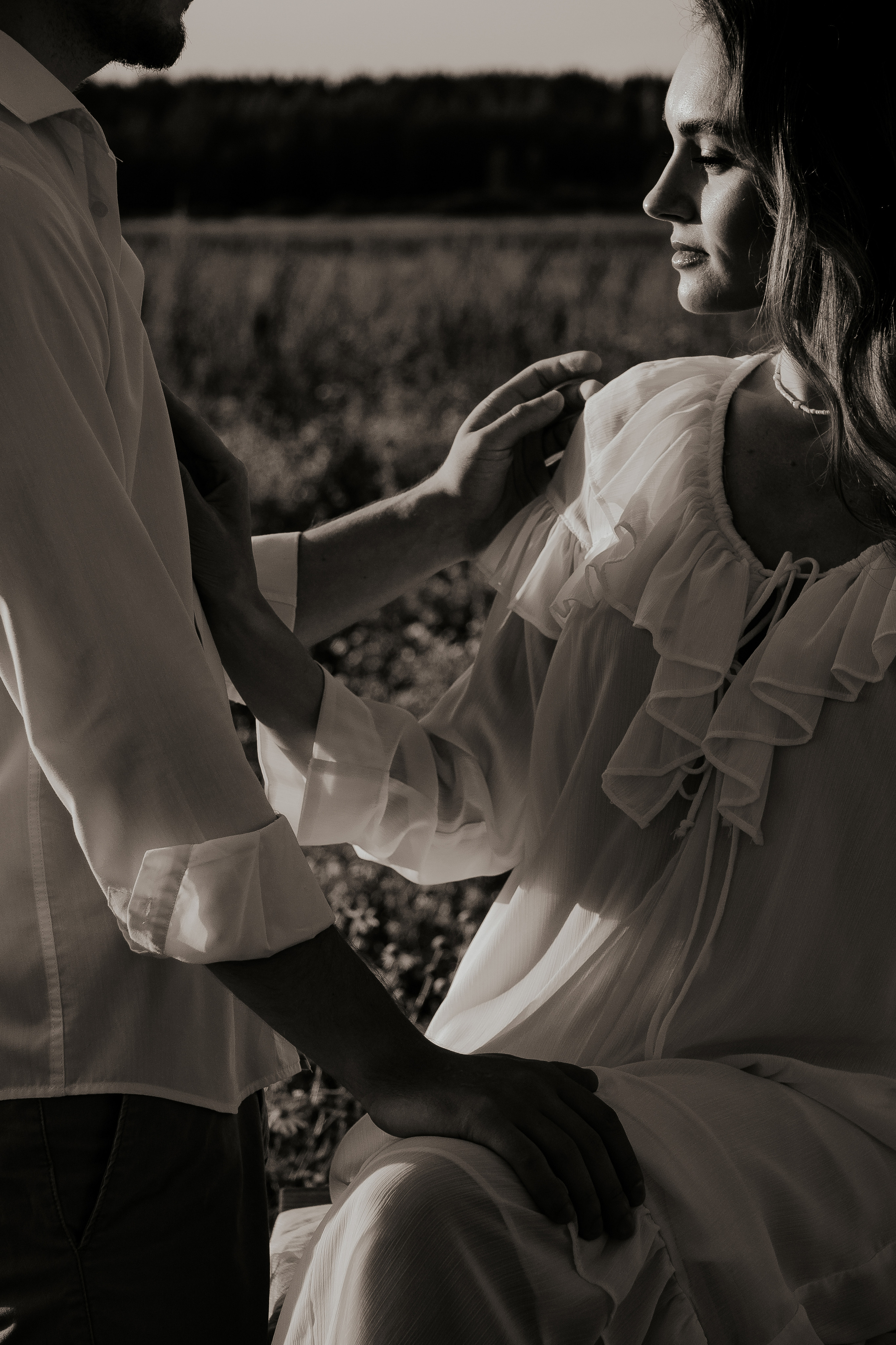 Нежная история любви в поле. Фотограф в Санкт-Петербурге Лиза Семченкова