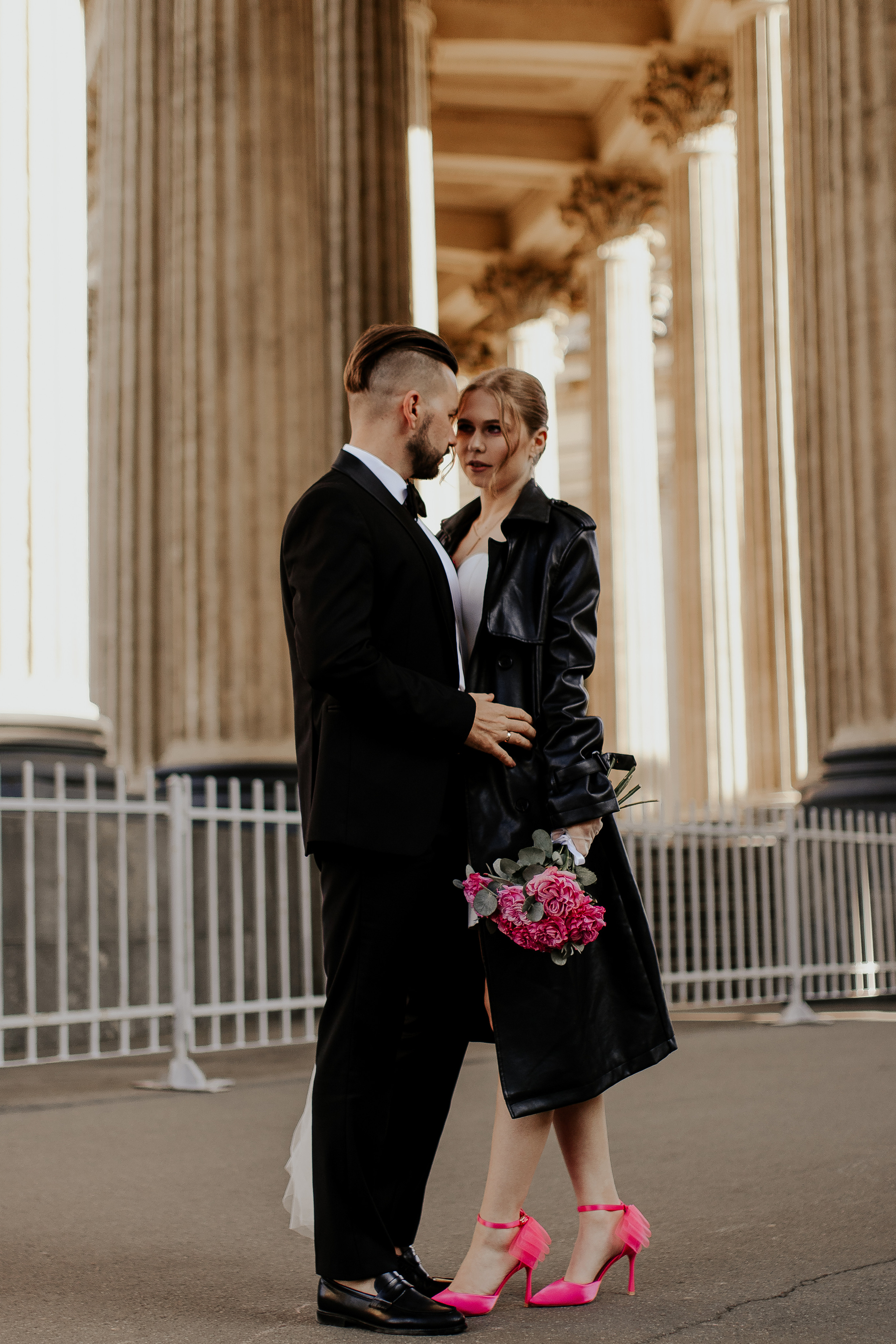 Стильная свадебная съемка с акцентом на розовое. Фотограф в Санкт-Петербурге Лиза Семченкова