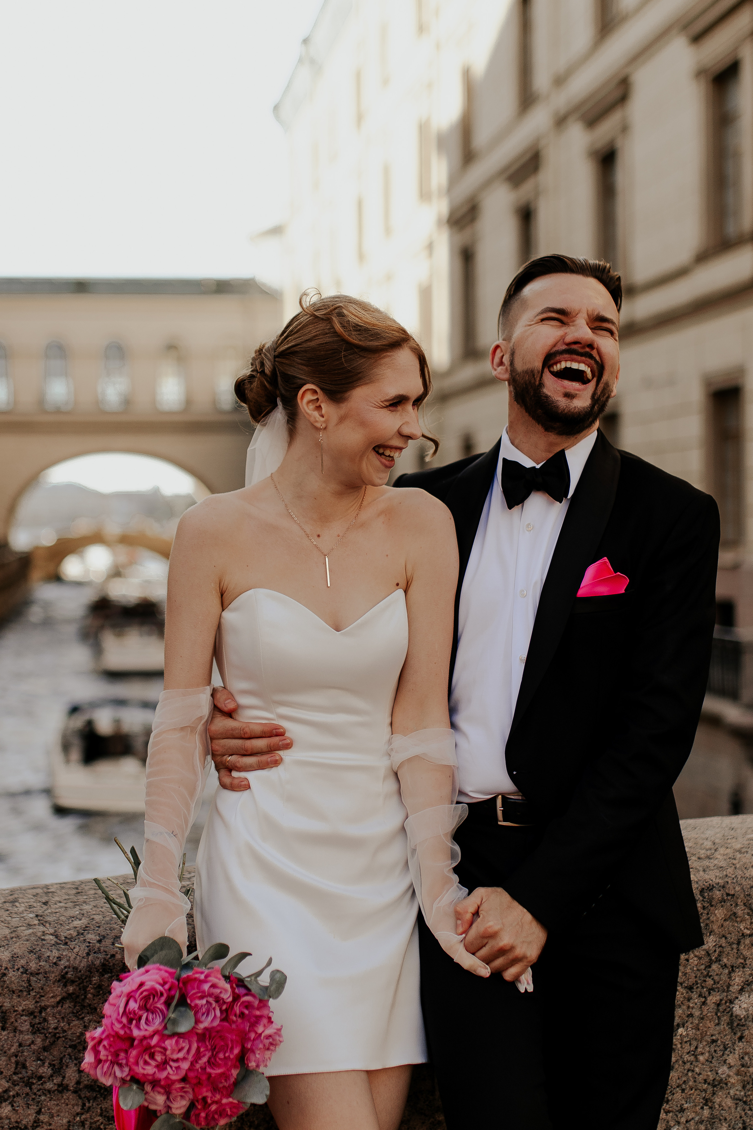 Стильная свадебная съемка с акцентом на розовое. Фотограф в Санкт-Петербурге Лиза Семченкова