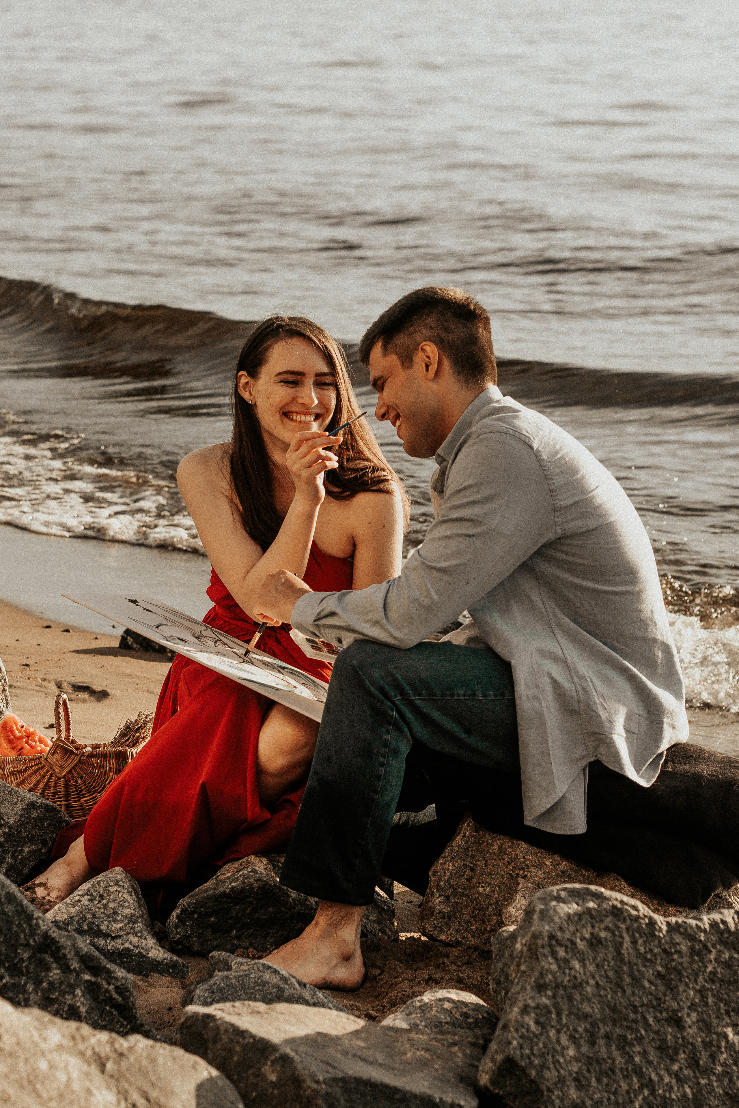 Лавстори на заливе в Петербурге. Фотограф в Санкт-Петербурге Лиза Семченкова