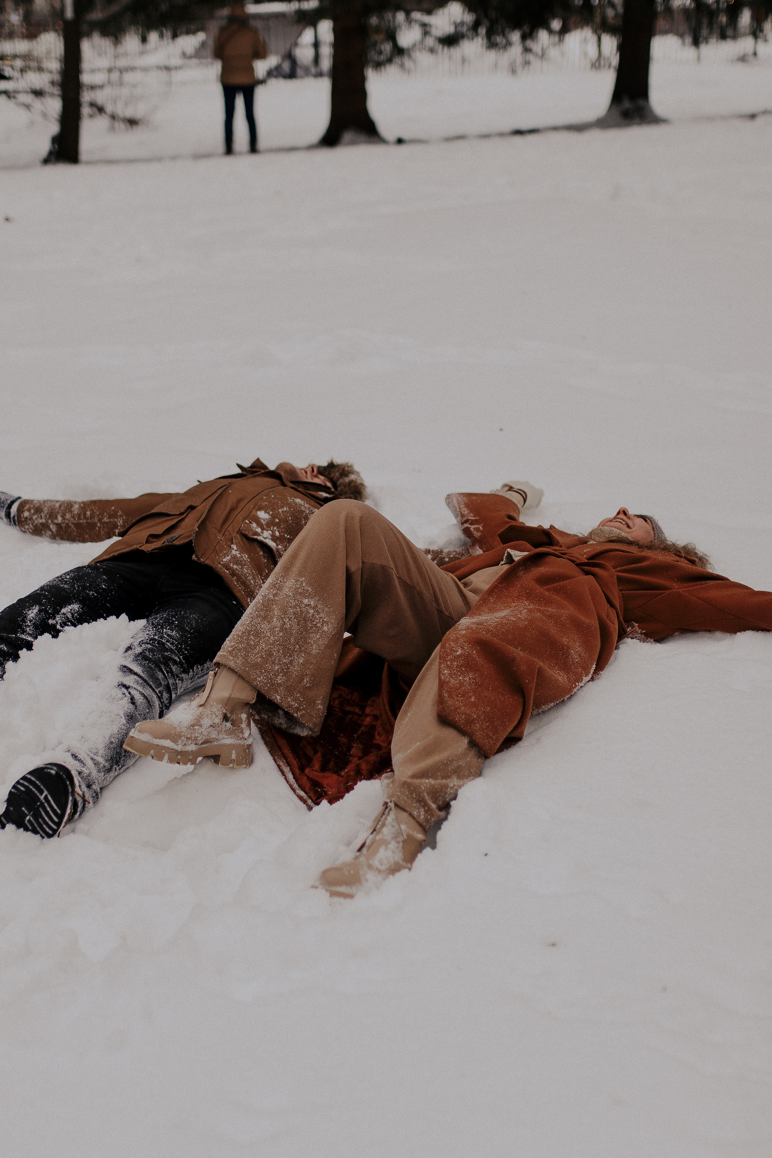 Зимняя съемка для пары. Фотограф в Санкт-Петербурге Лиза Семченкова