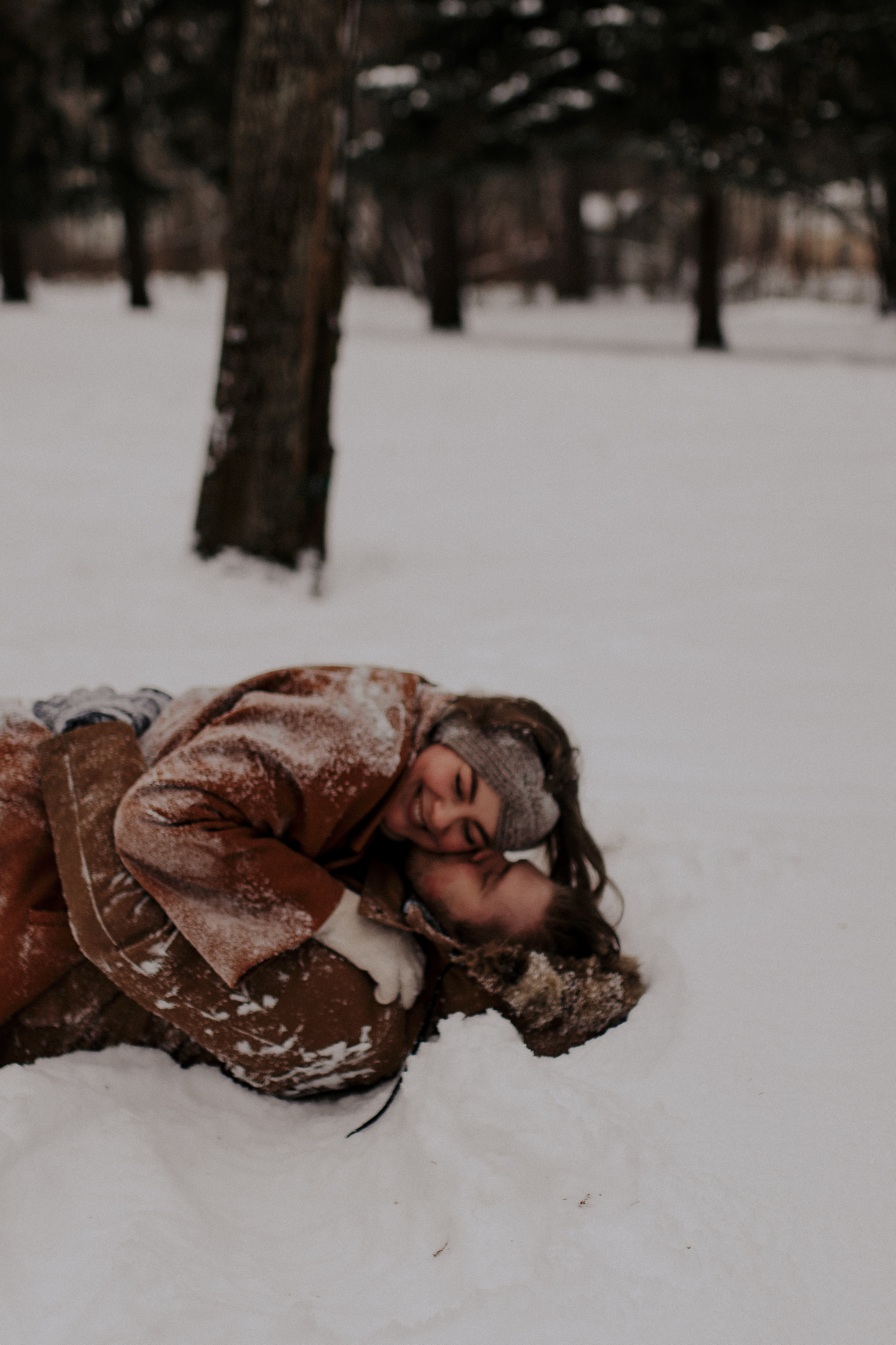 Зимняя съемка для пары. Фотограф в Санкт-Петербурге Лиза Семченкова