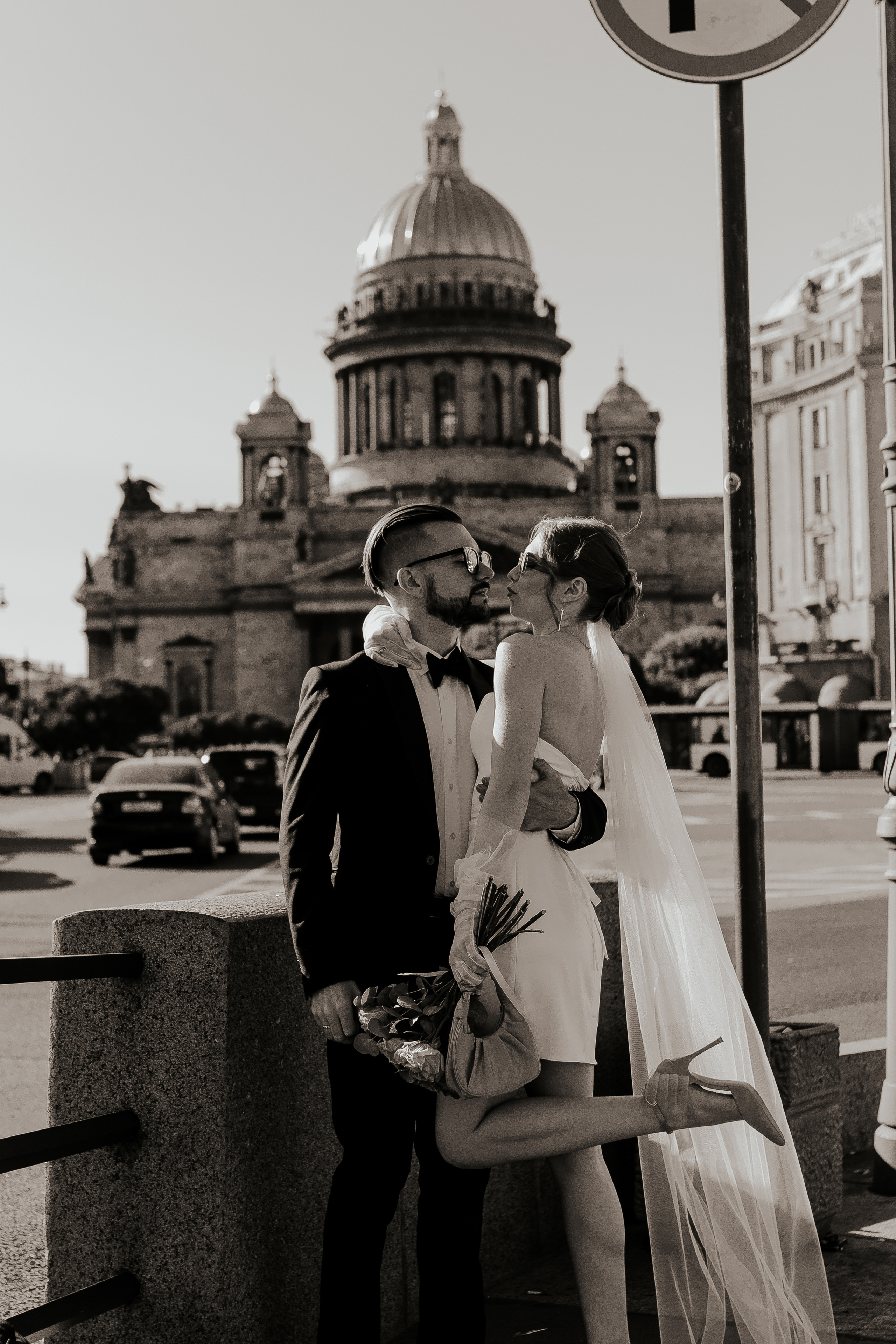 Стильная свадебная съемка с акцентом на розовое. Фотограф в Санкт-Петербурге Лиза Семченкова