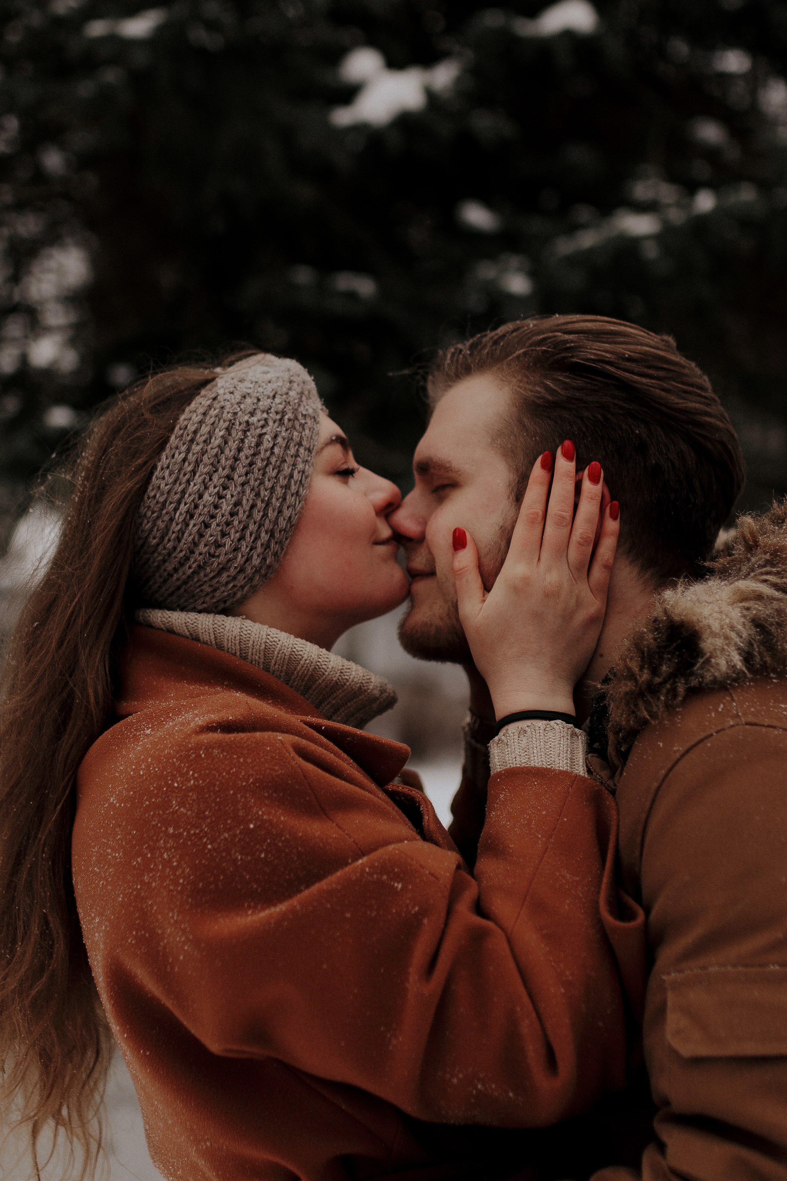 Зимняя съемка для пары. Фотограф в Санкт-Петербурге Лиза Семченкова