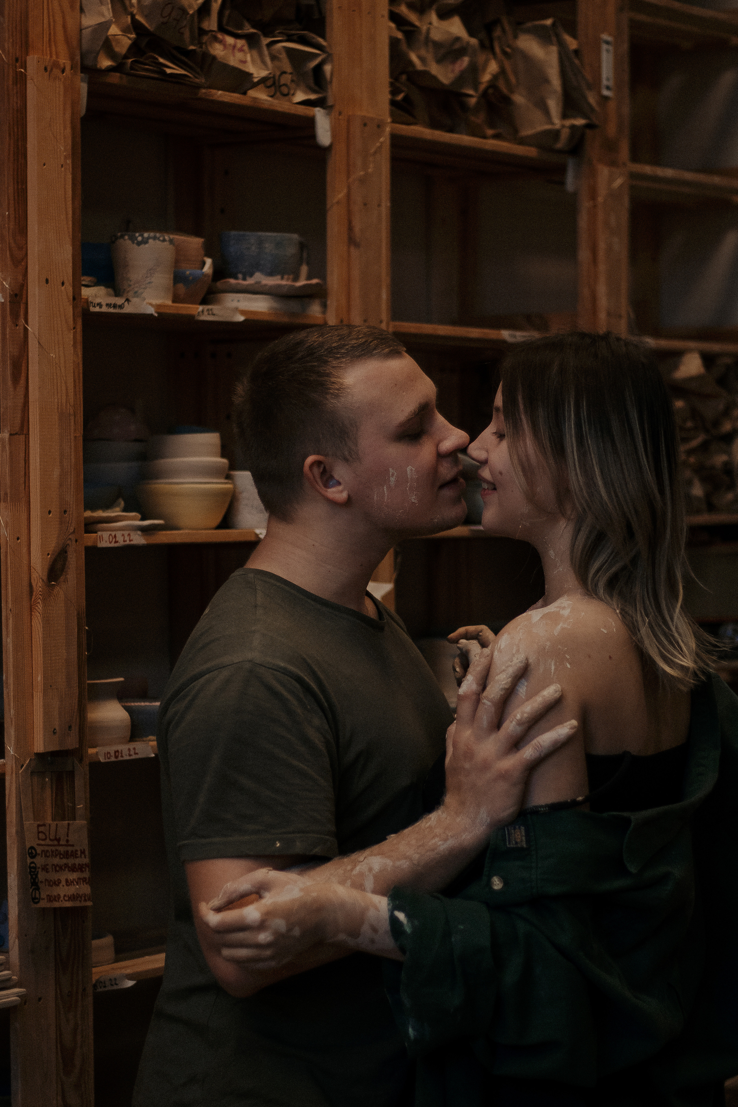 Лавстори в гончарной мастерской Петербурга. Фотограф в Санкт-Петербурге Лиза Семченкова