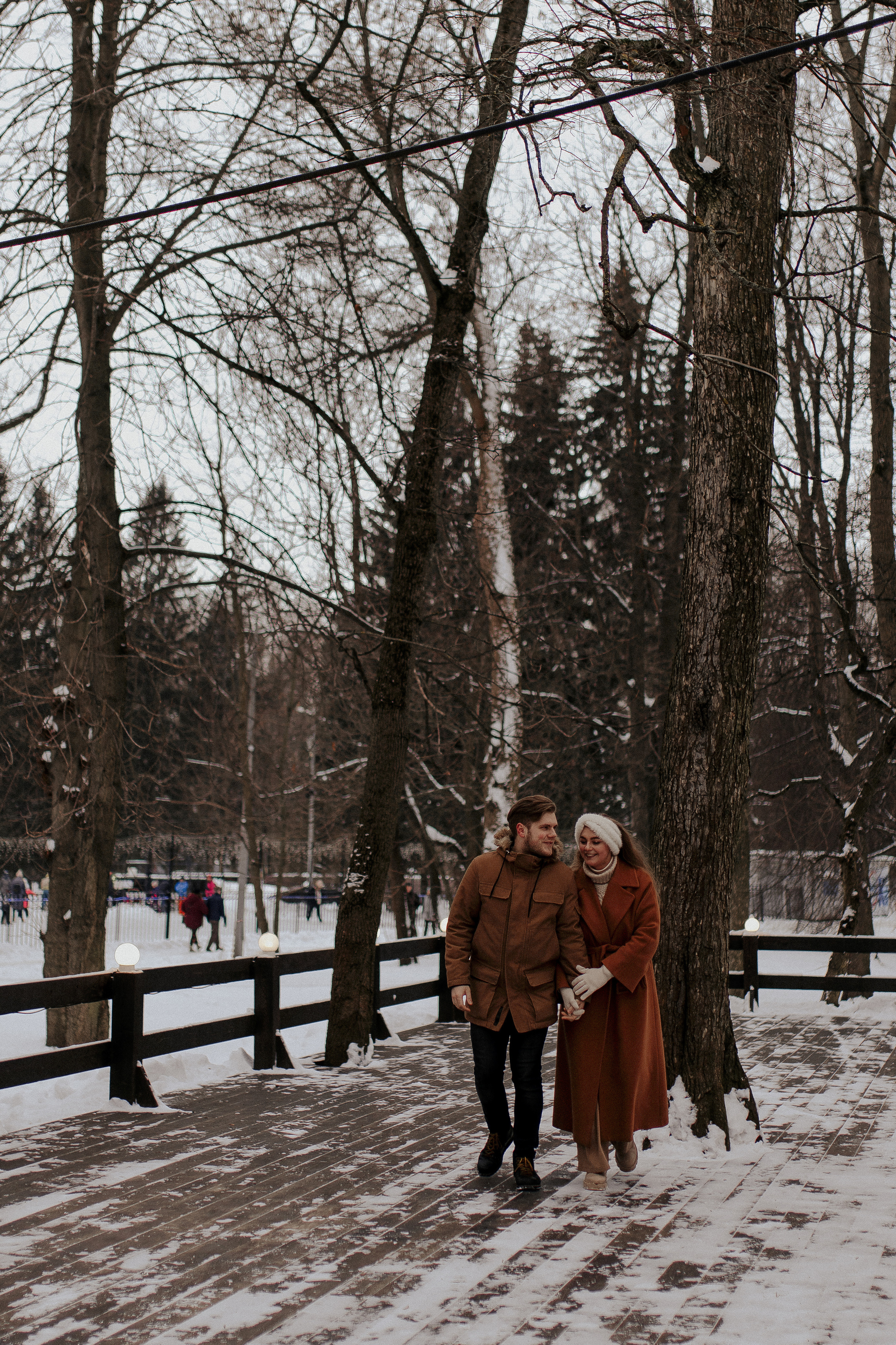 Зимняя съемка для пары. Фотограф в Санкт-Петербурге Лиза Семченкова