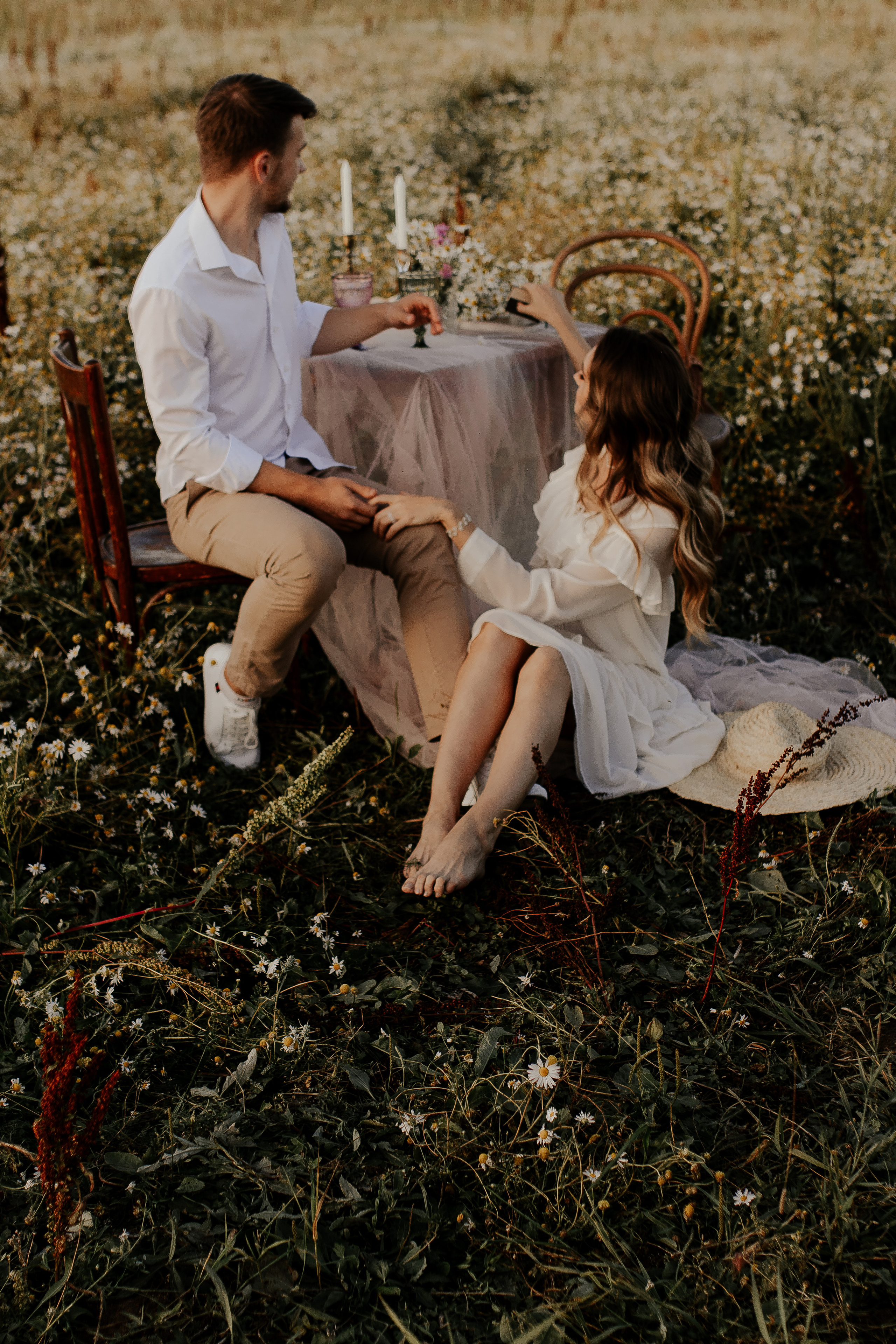 Нежная история любви в поле. Фотограф в Санкт-Петербурге Лиза Семченкова