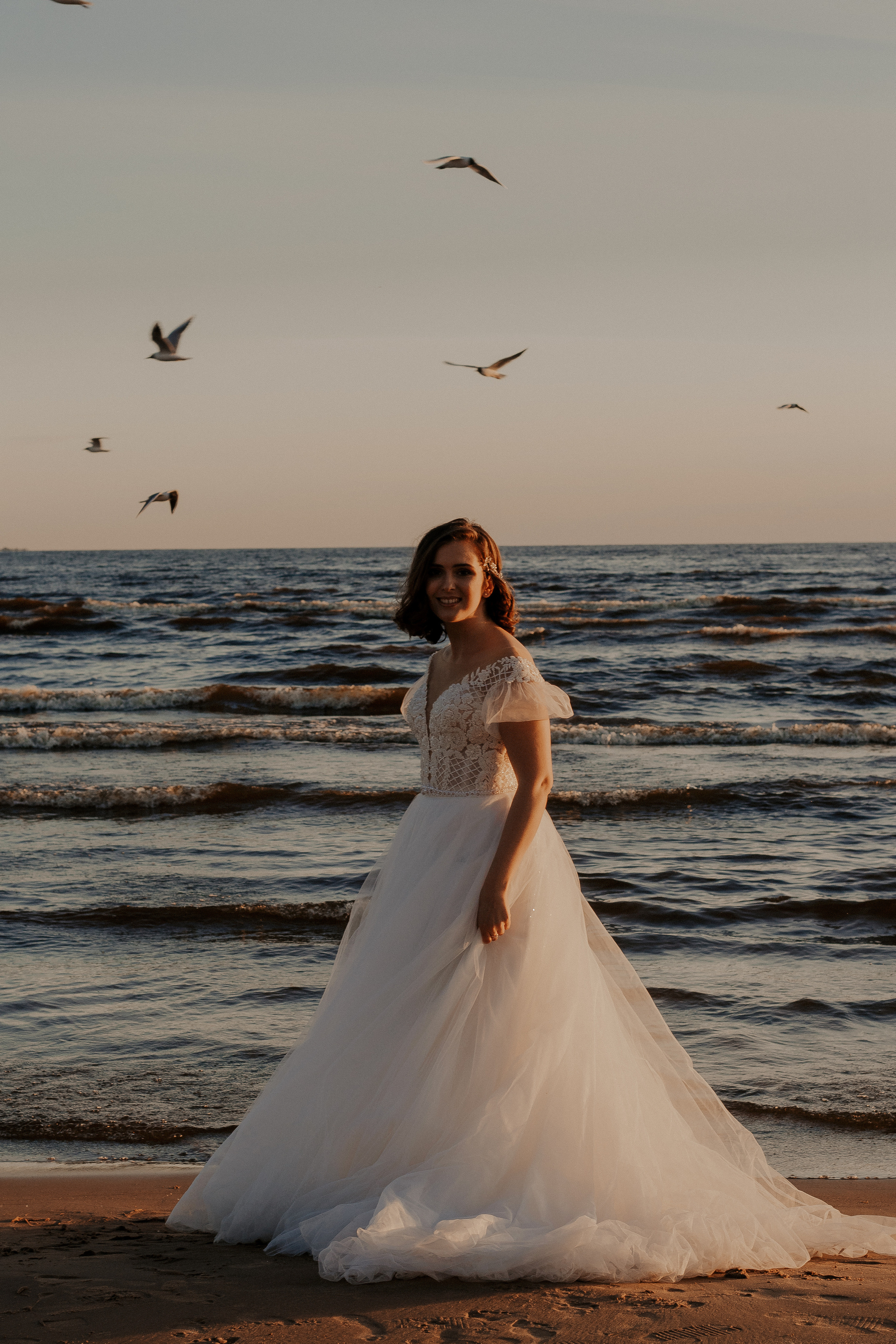 Свадебная фотосессия только для двоих на заливе. Фотограф в Санкт-Петербурге Лиза Семченкова