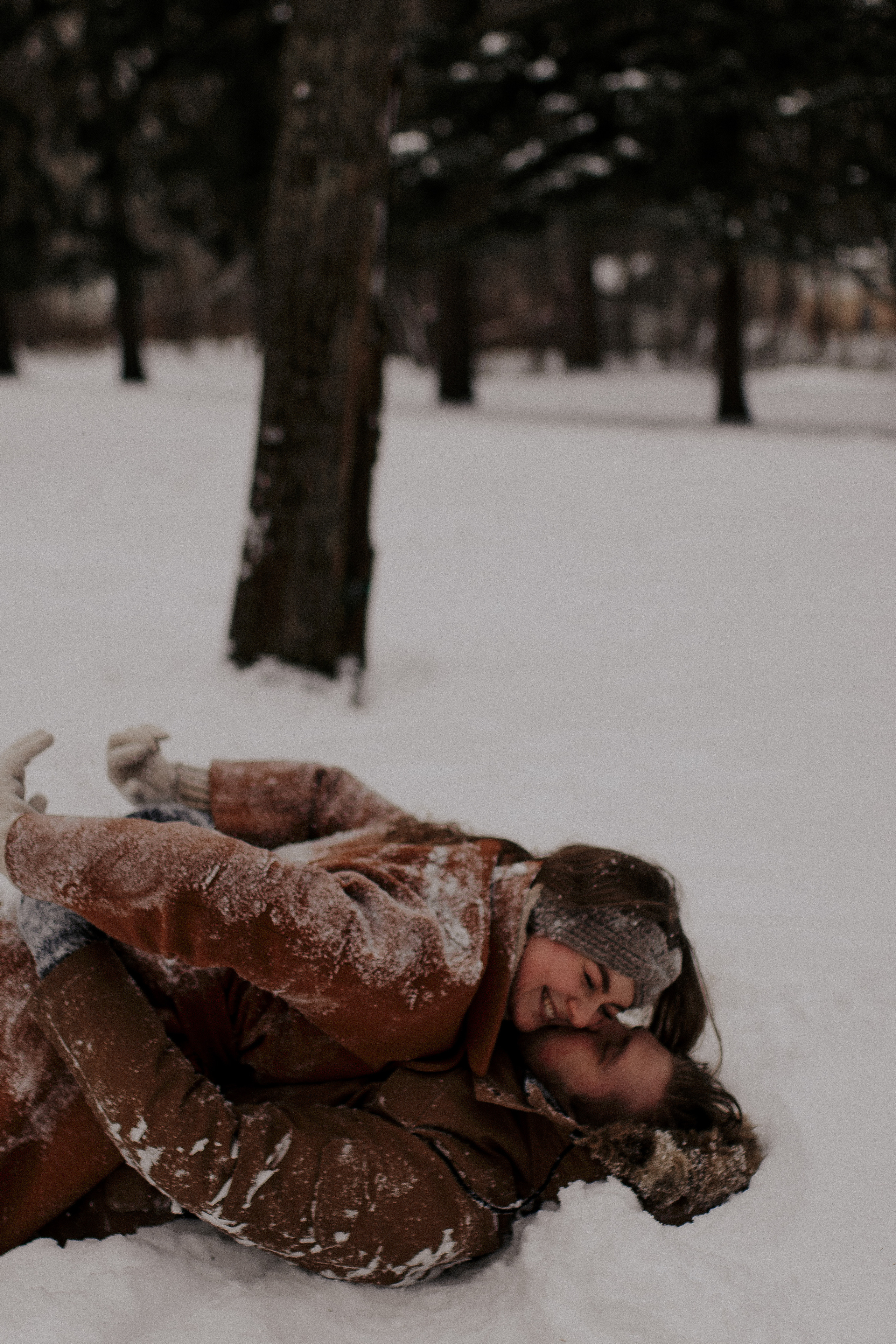 Зимняя съемка для пары. Фотограф в Санкт-Петербурге Лиза Семченкова