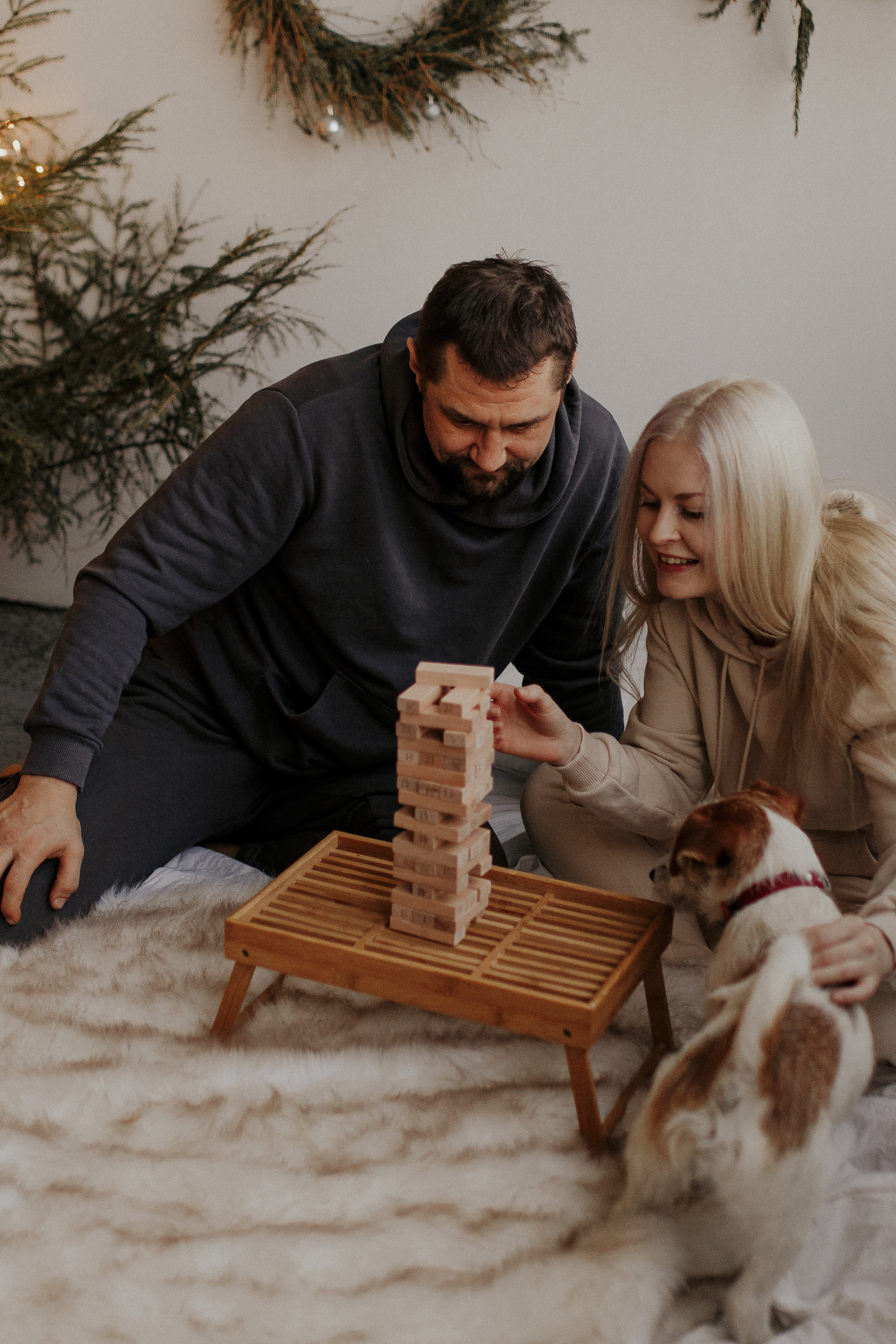 Совместная игра в дженгу. Фотограф в Санкт-Петербурге Лиза Семченкова