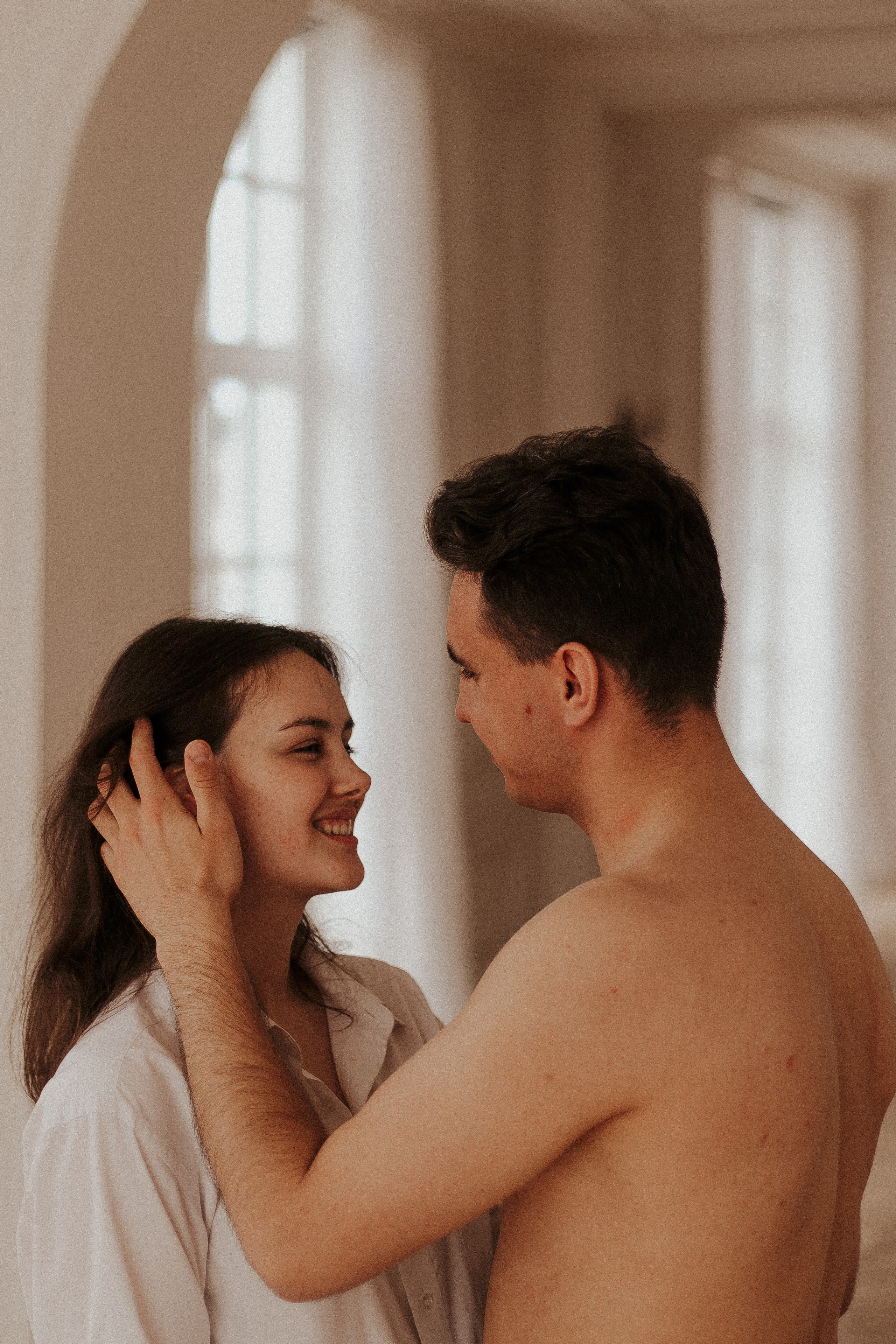 Любовная фотосессия в студии Спб. Фотограф в Санкт-Петербурге Лиза Семченкова