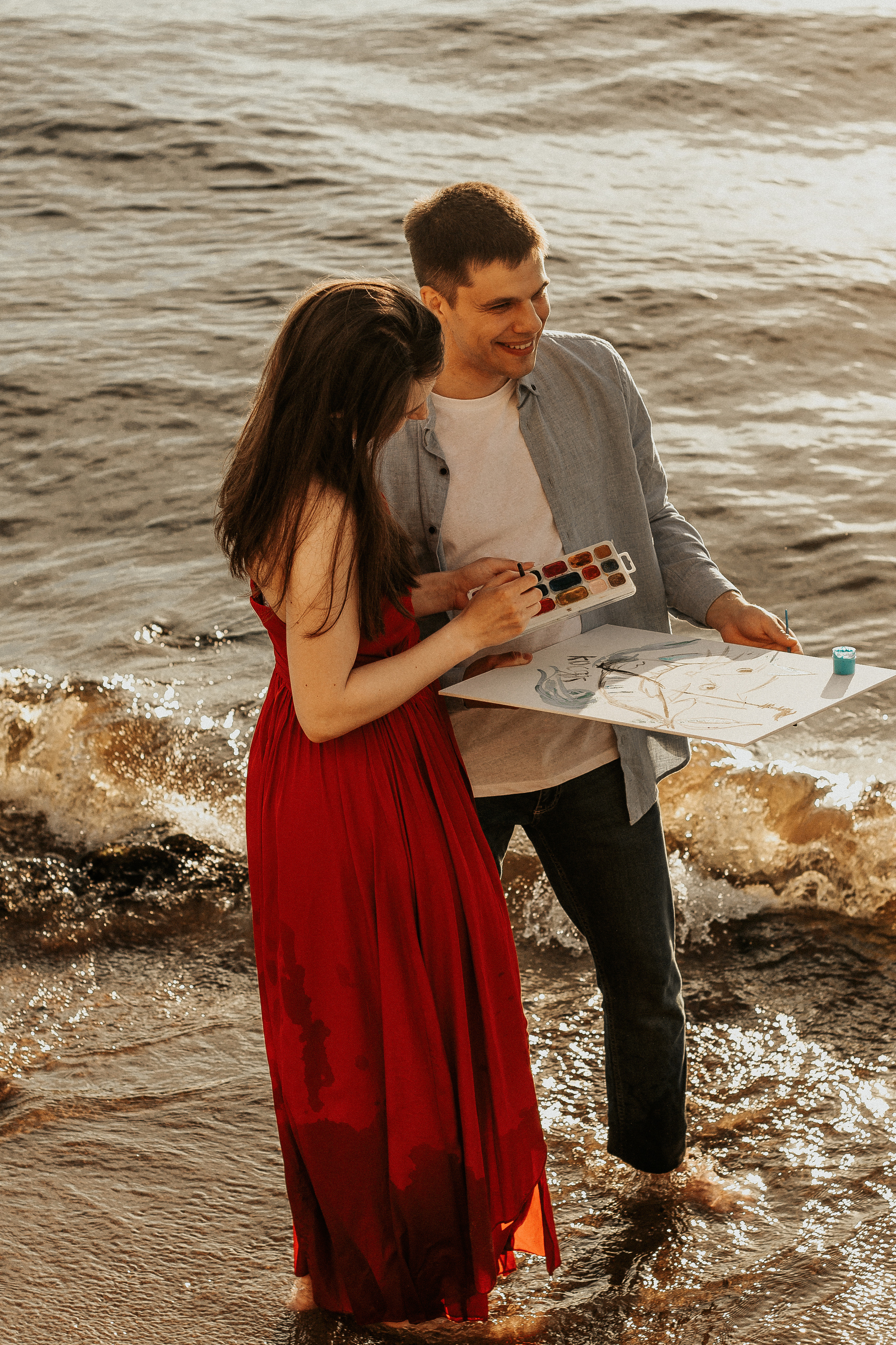 Лавстори на заливе в Петербурге. Фотограф в Санкт-Петербурге Лиза Семченкова