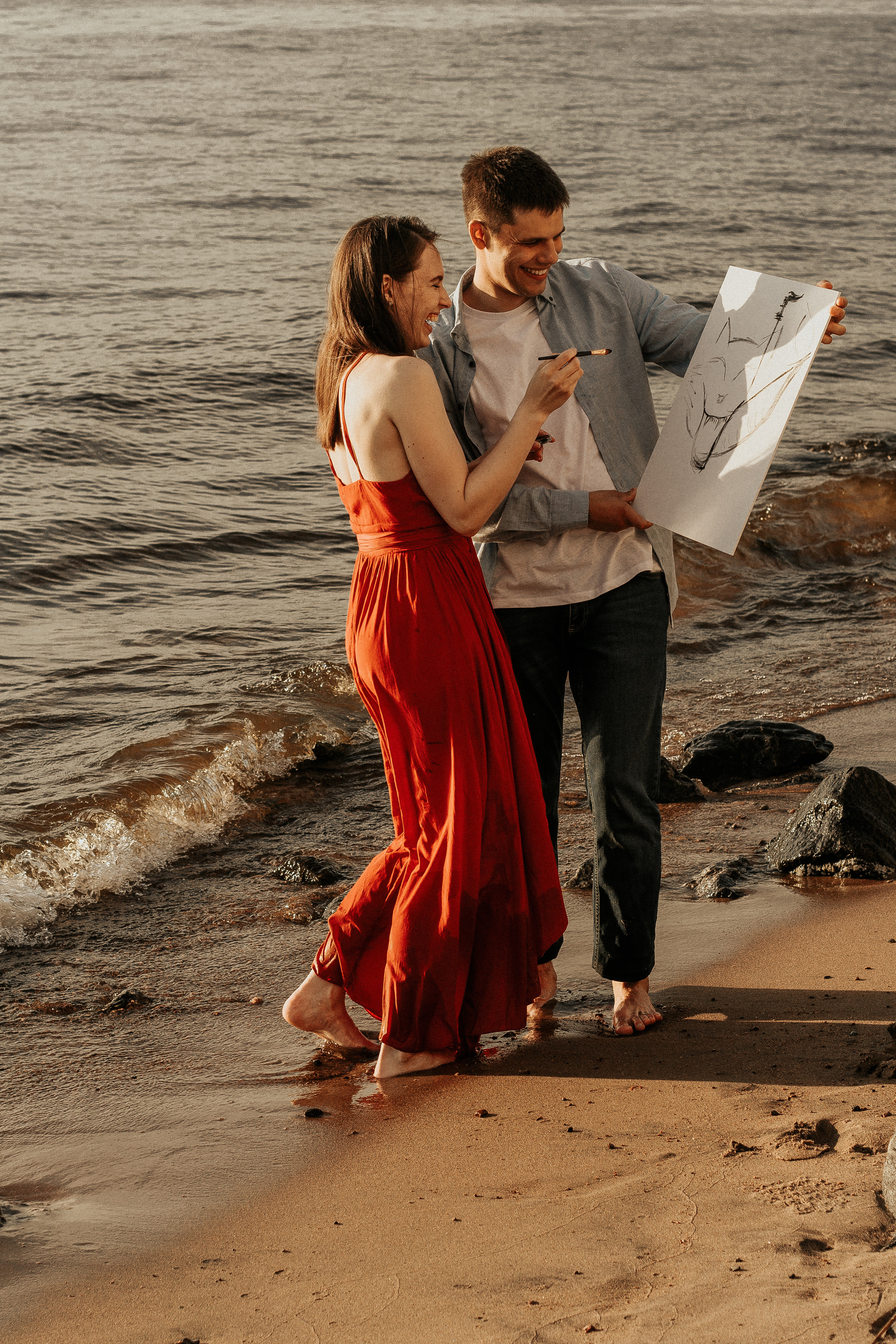 Лавстори на заливе в Петербурге. Фотограф в Санкт-Петербурге Лиза Семченкова