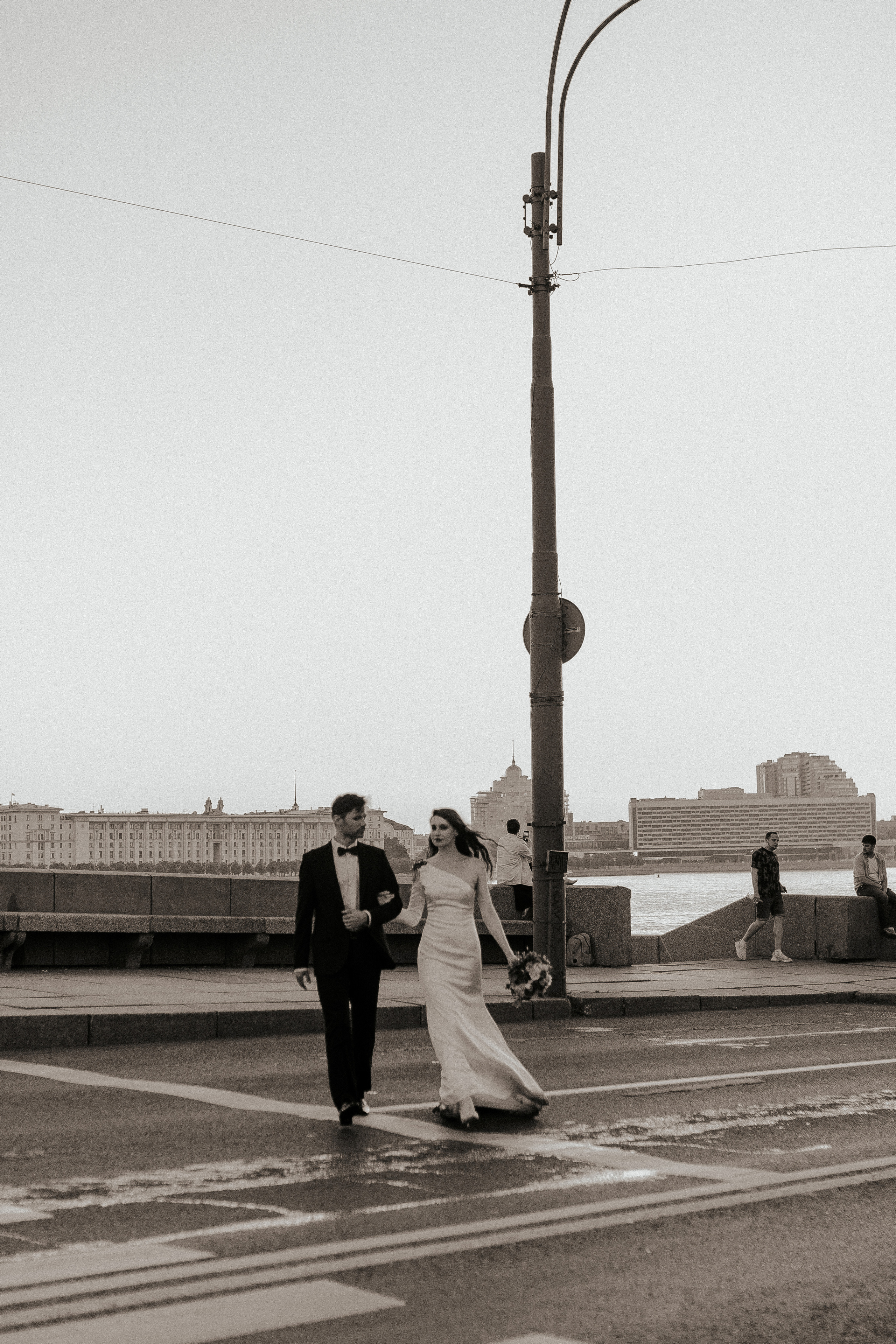 Свадьба на рассвете в Петербурге. Фотограф в Санкт-Петербурге Лиза Семченкова