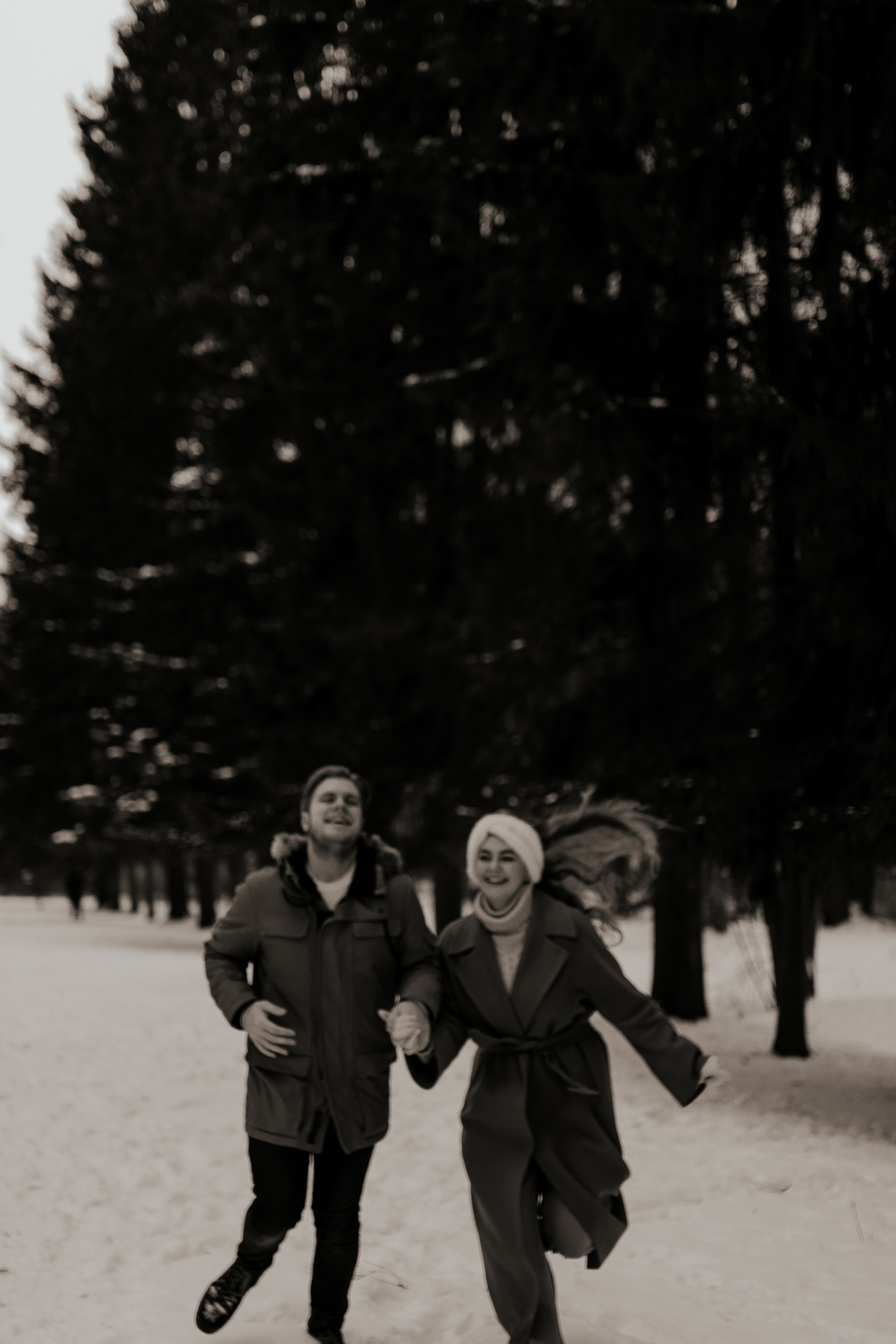 Зимняя съемка для пары. Фотограф в Санкт-Петербурге Лиза Семченкова