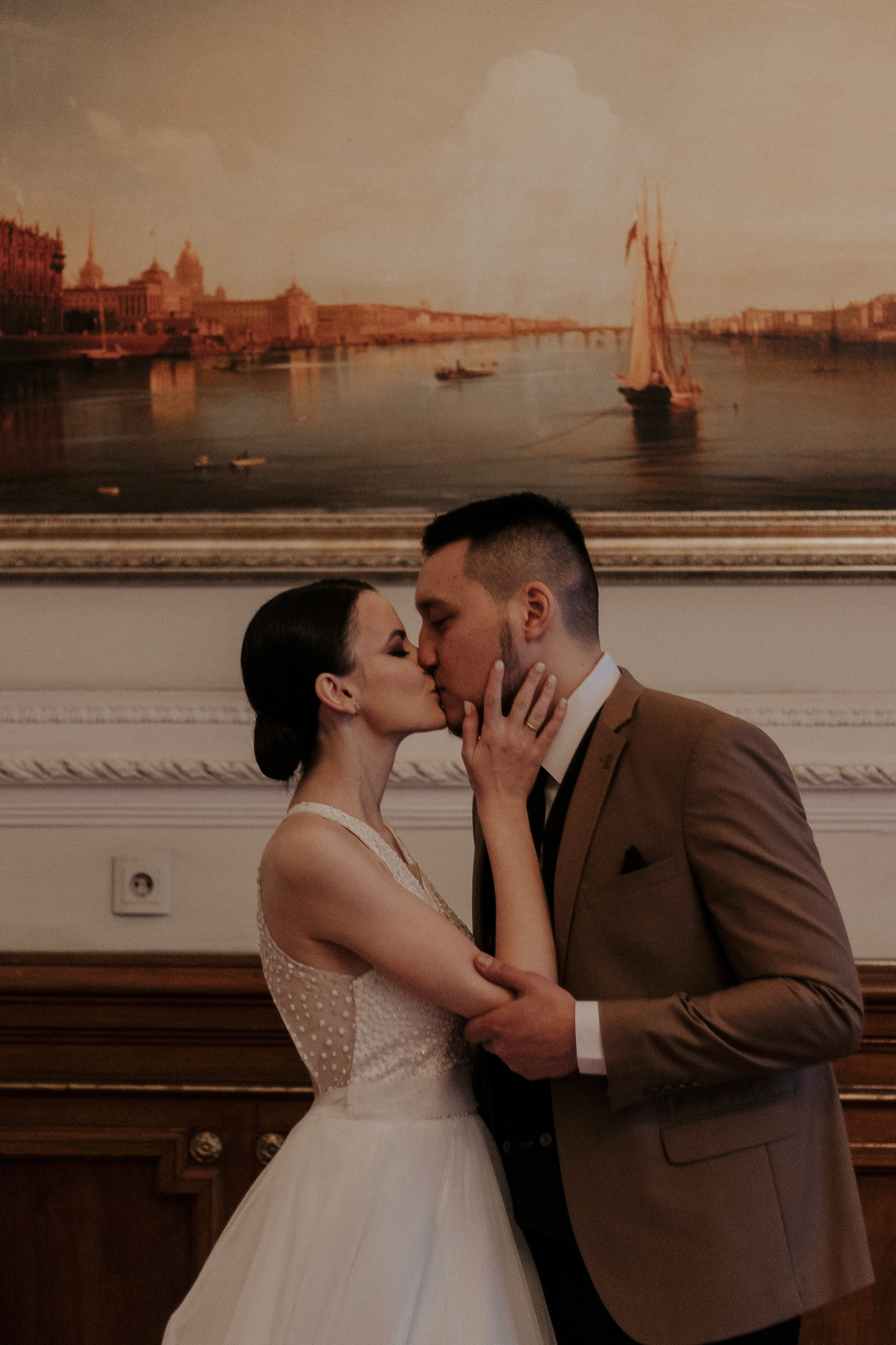 Нежная свадебная история в первом дворце Петербурга. Фотограф в Санкт-Петербурге Лиза Семченкова