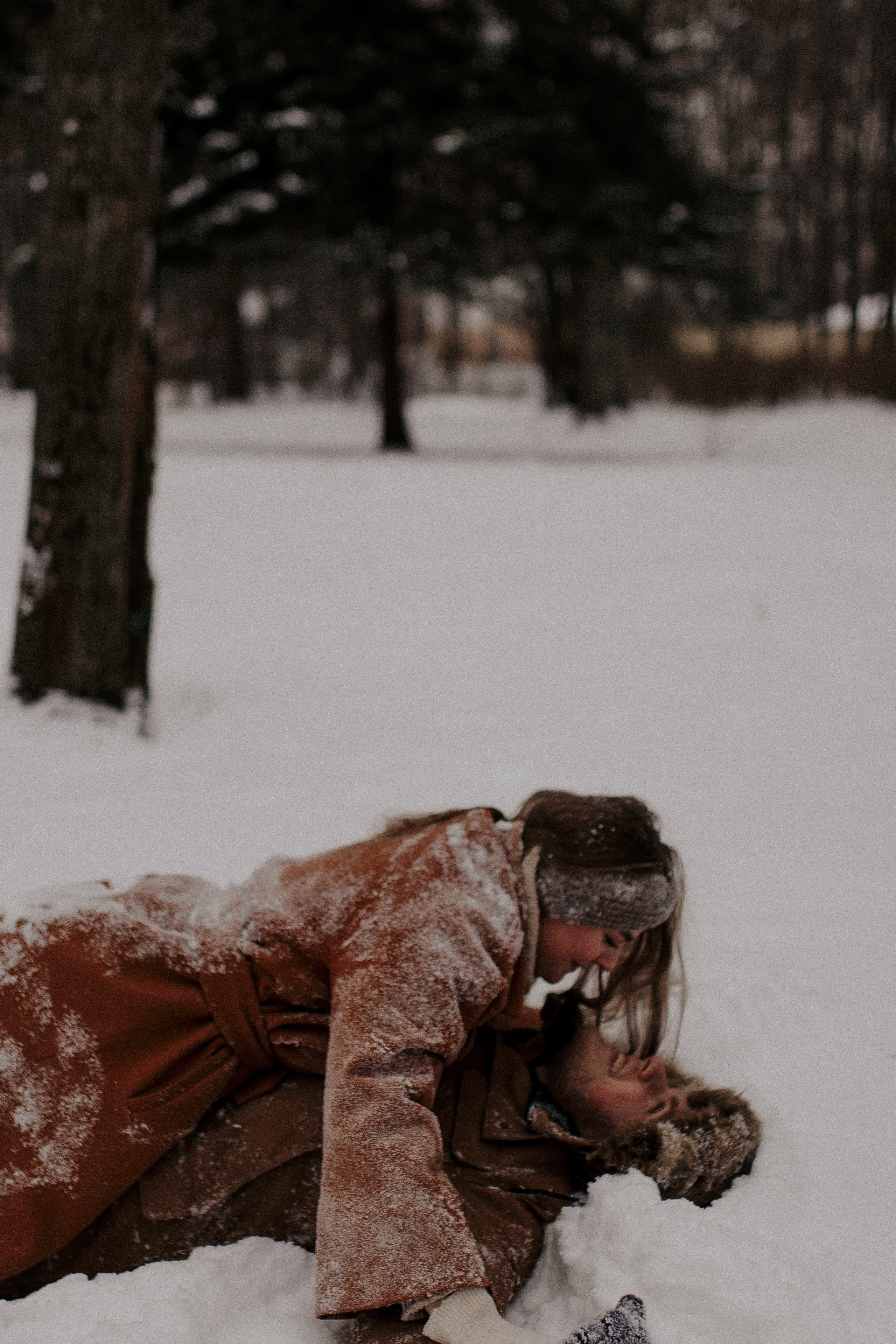Зимняя съемка для пары. Фотограф в Санкт-Петербурге Лиза Семченкова