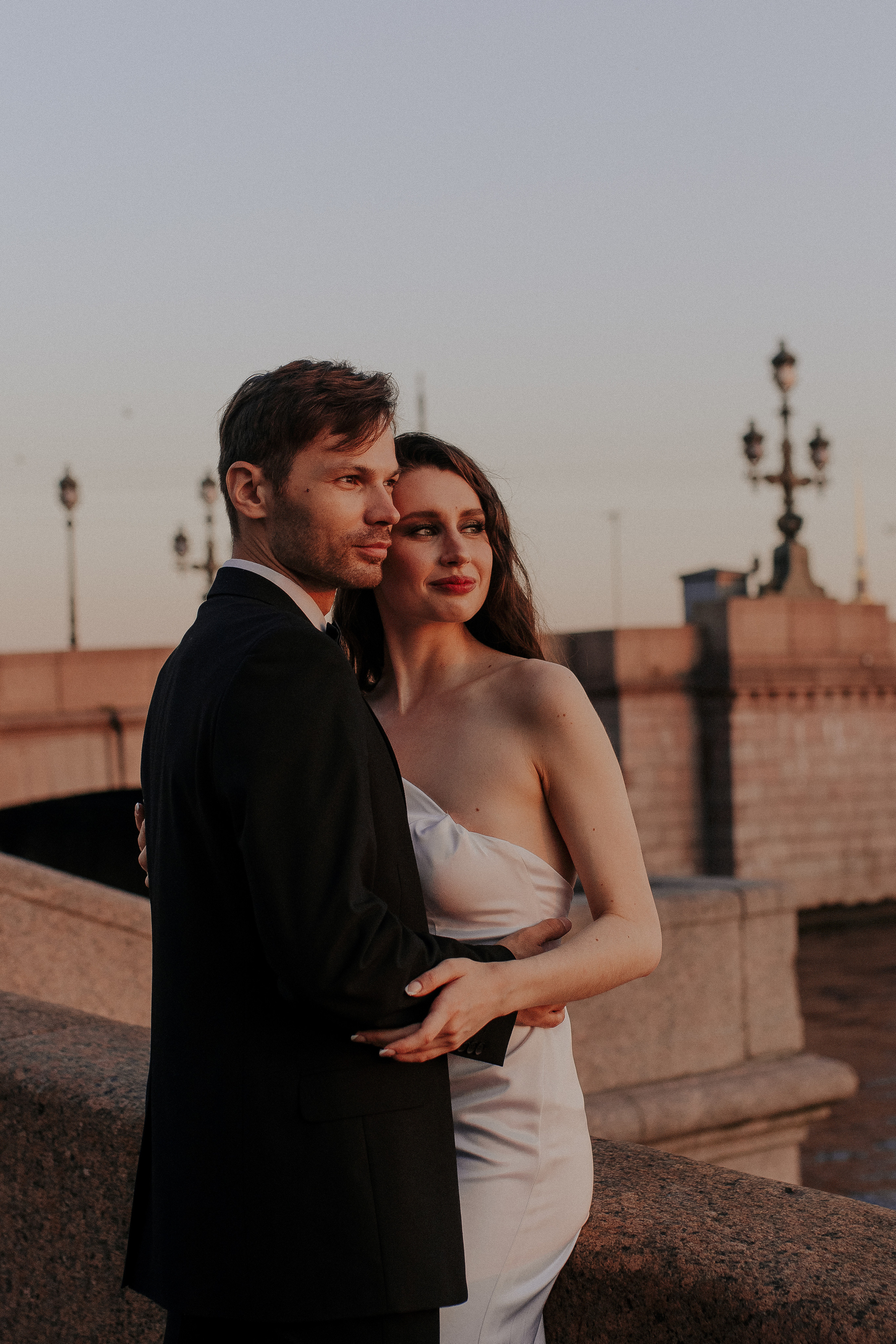 Свадьба на рассвете в Петербурге. Фотограф в Санкт-Петербурге Лиза Семченкова