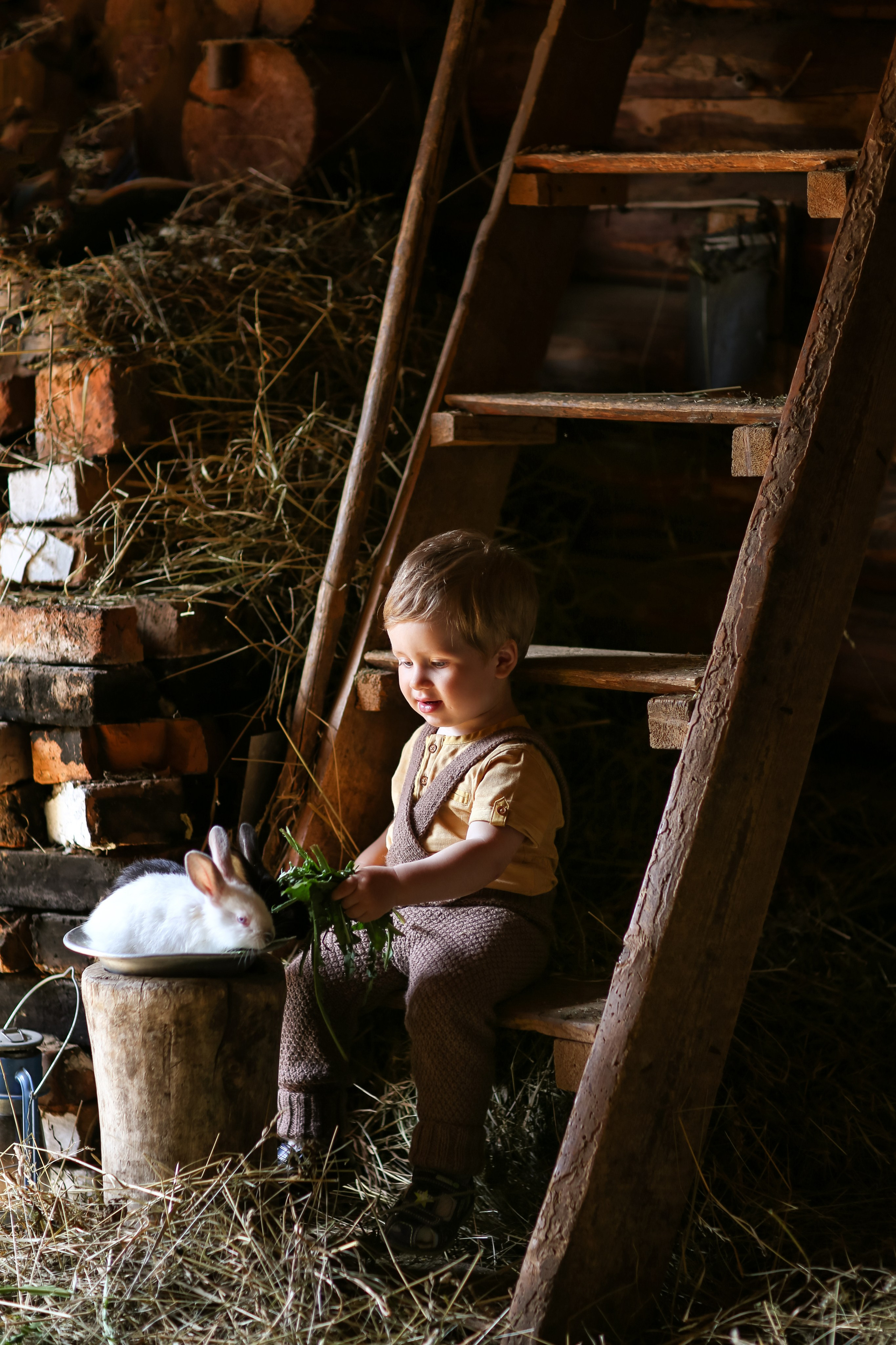 Андрей и зайчата. Фотограф Анастасия Галкина в Кудымкаре