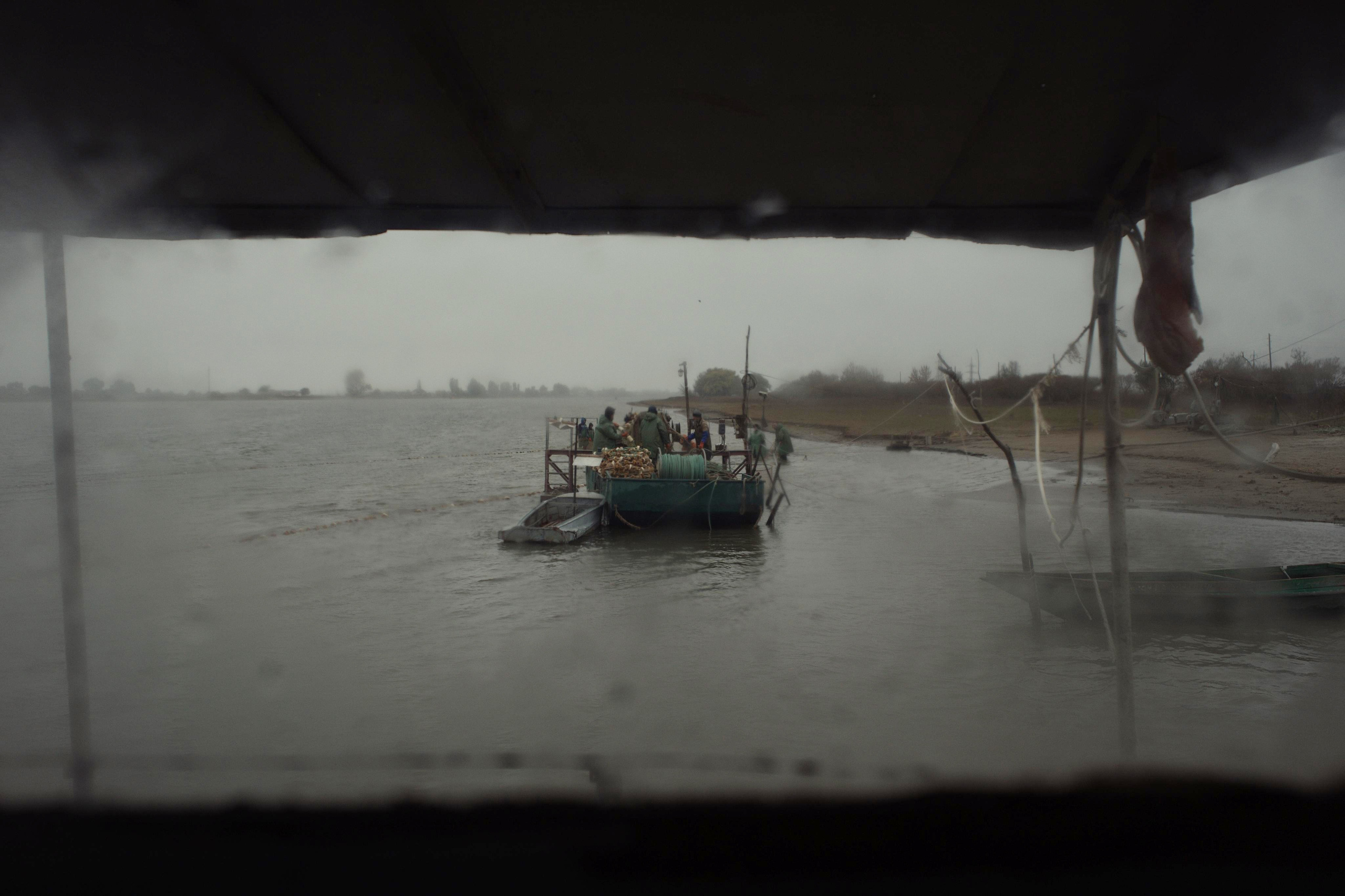 The weather in the Volga Delta at the end of October is unstable: it can be either 20 degrees centigrade or just five. But the fish goes on until frost comes. The fishermen go out almost in any weather, despite the wind and breakdowns of old equipment. The smaller the catch, the less the money earned
