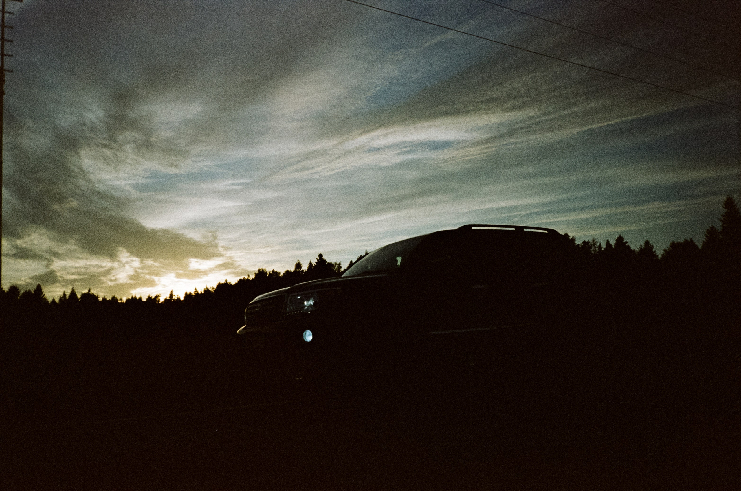 Ricoh MF-1 / Fujifilm X-tra 400 (просрочка) / Закат в Котово