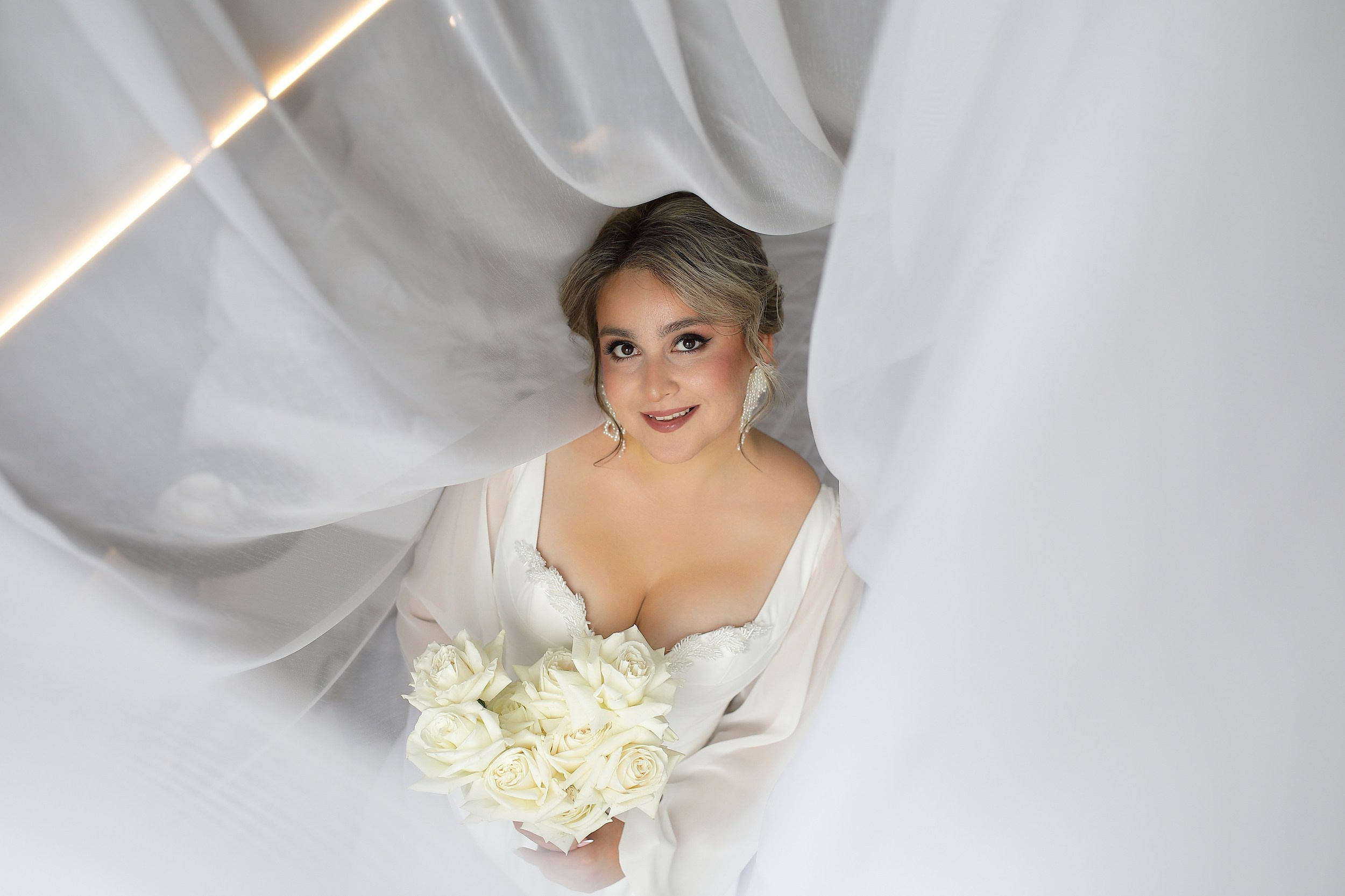 невеста фото в тюле