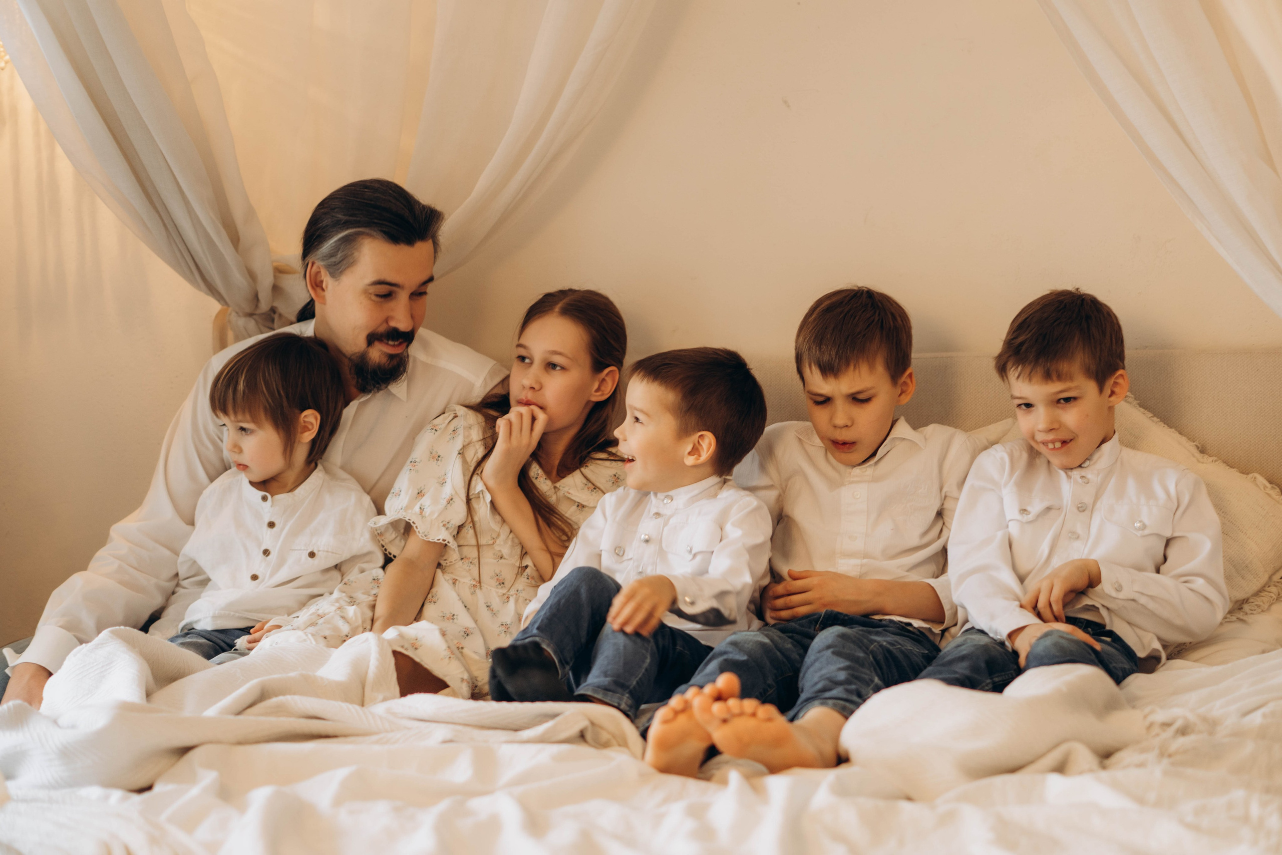 Семейная съемка в студии. Фотограф Москва Валерия Веденина